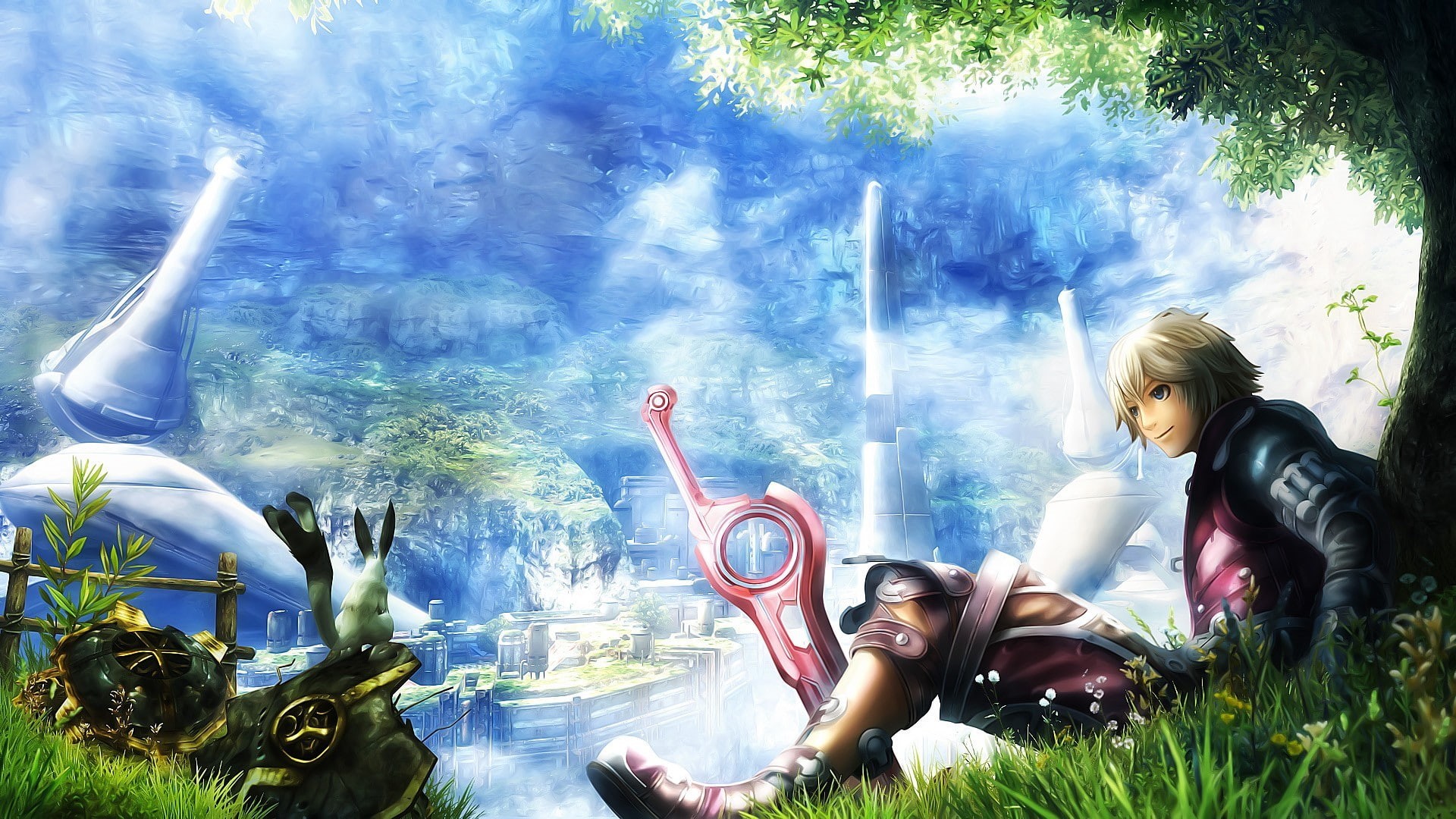 young adult, 1080P, adult, full length, nature, people, outdoors, animal wildlife, females, casual clothing, young women, emotion, Xenoblade, positive emotion, HD Wallpaper