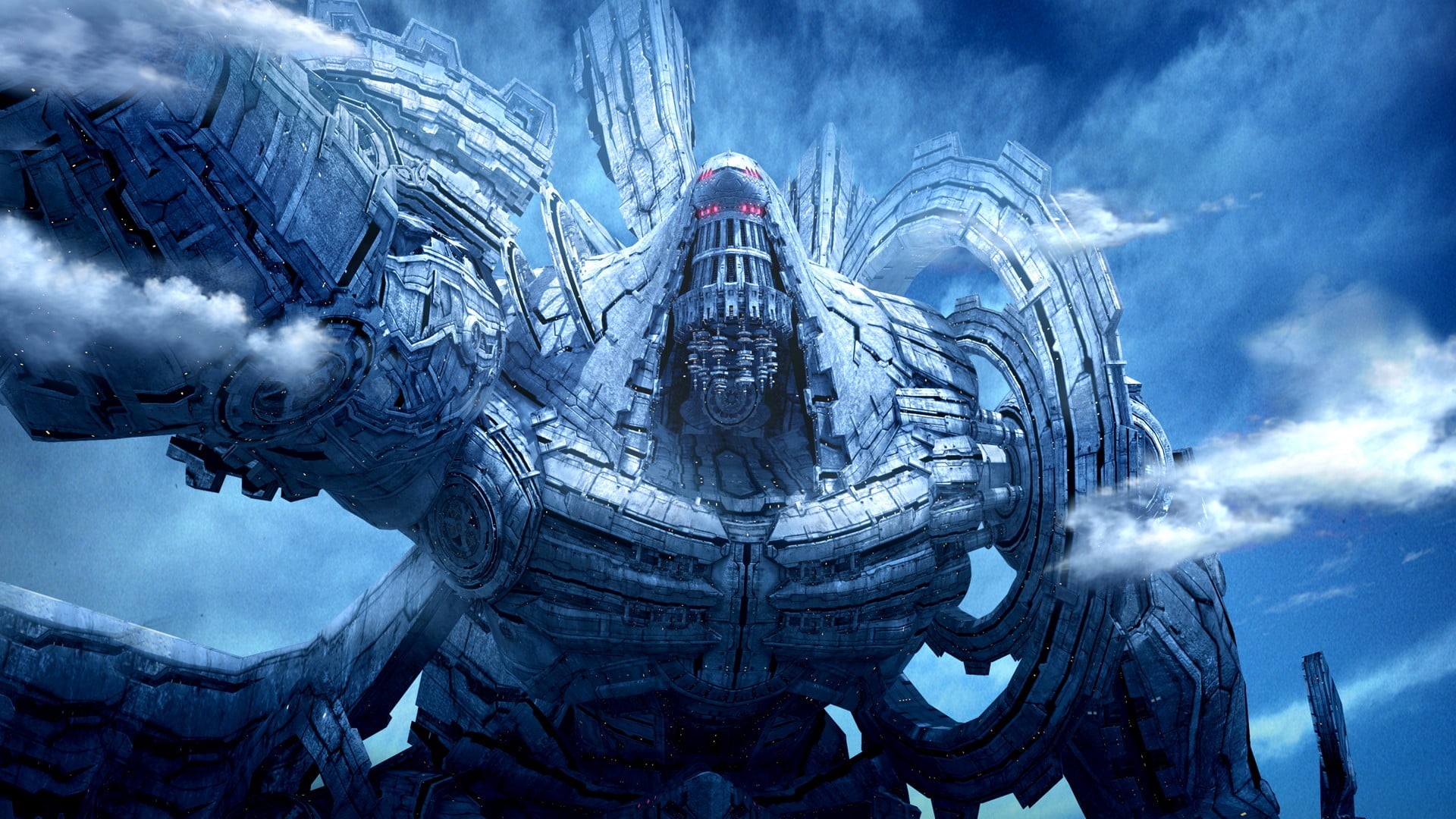 Xenoblade Chronicles, creativity, day, architecture, Xenoblade, sky, travel, building exterior, transportation, outdoors, sculpture, gray, built structure, HD Wallpaper