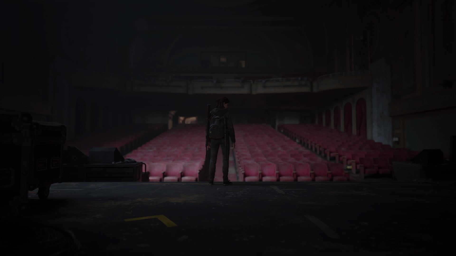 theater, apocalyptic, PlayStation, The Last of Us 2, Naughty Dog, Ellie, 1080P, The Last of Us, PlayStation 4, movie theater, HD Wallpaper