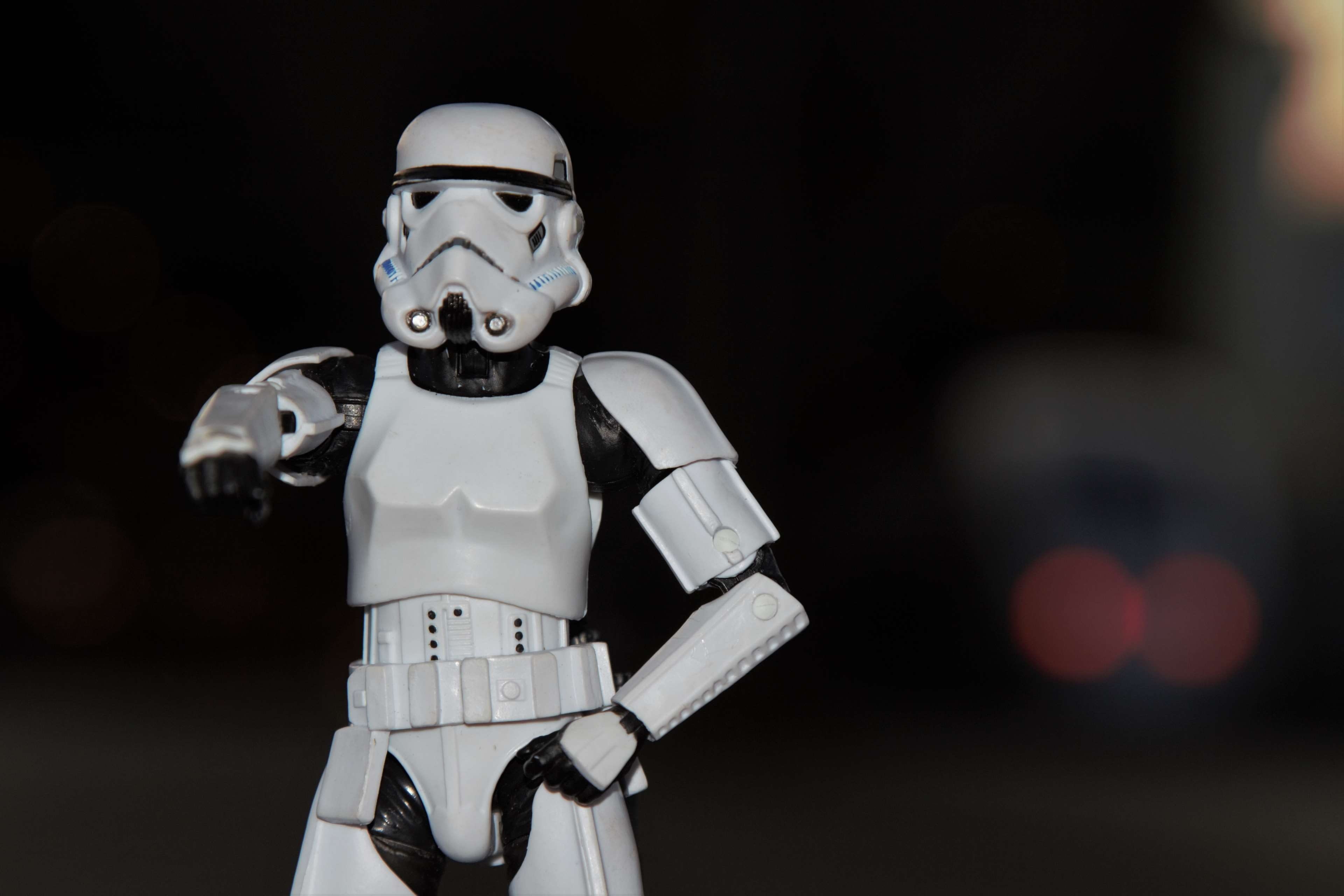 headwear, technology, security, black background, human representation, futuristic, imperial stormtrooper, star wars, astronaut, cyborg, front view, helmet, HD Wallpaper