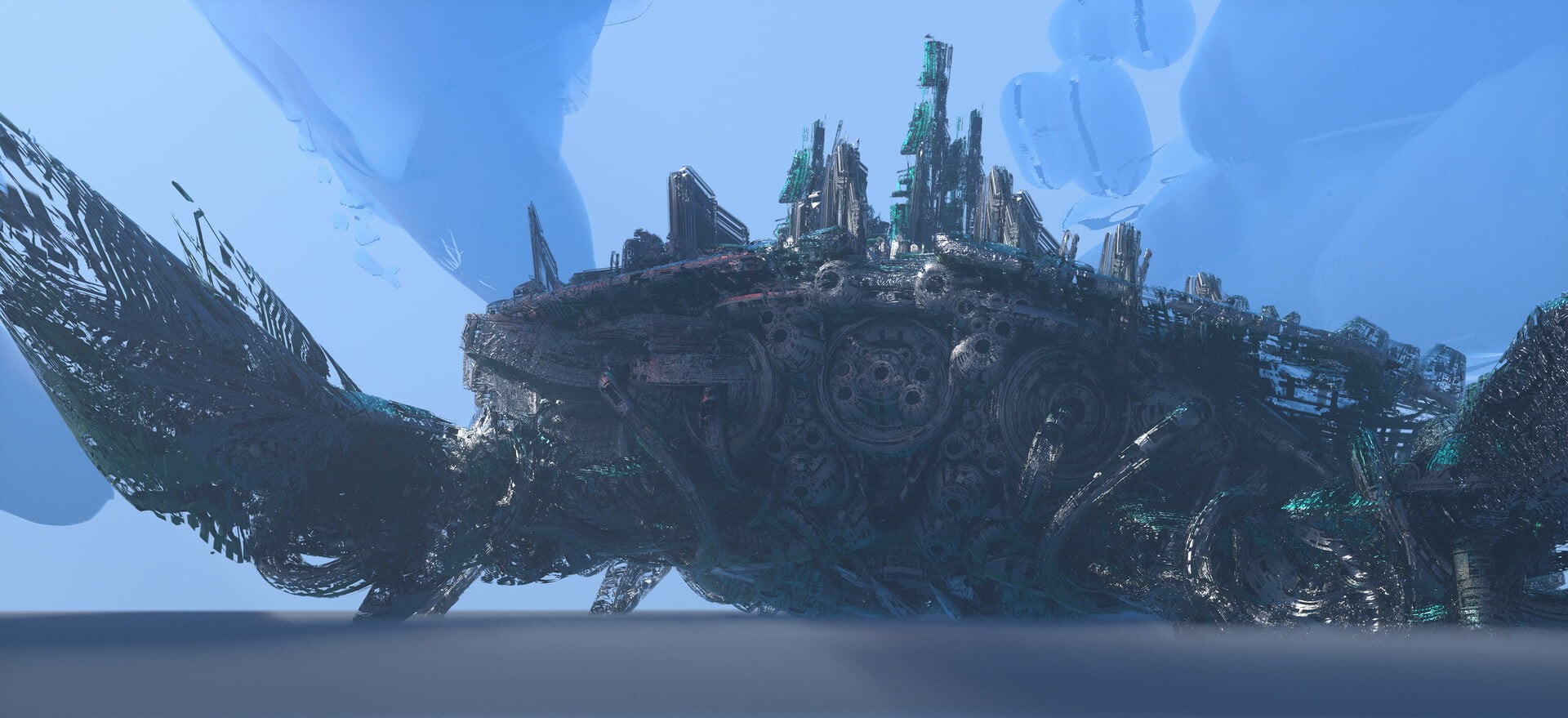 science fiction, digital art, Leon Tukker, artwork, 1080P, HD Wallpaper