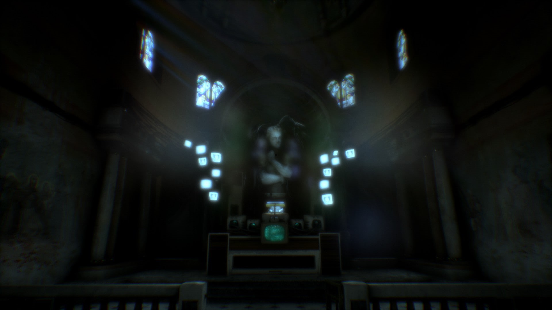 indoors, dark, video games, 1080P, cyberpunk, HD Wallpaper