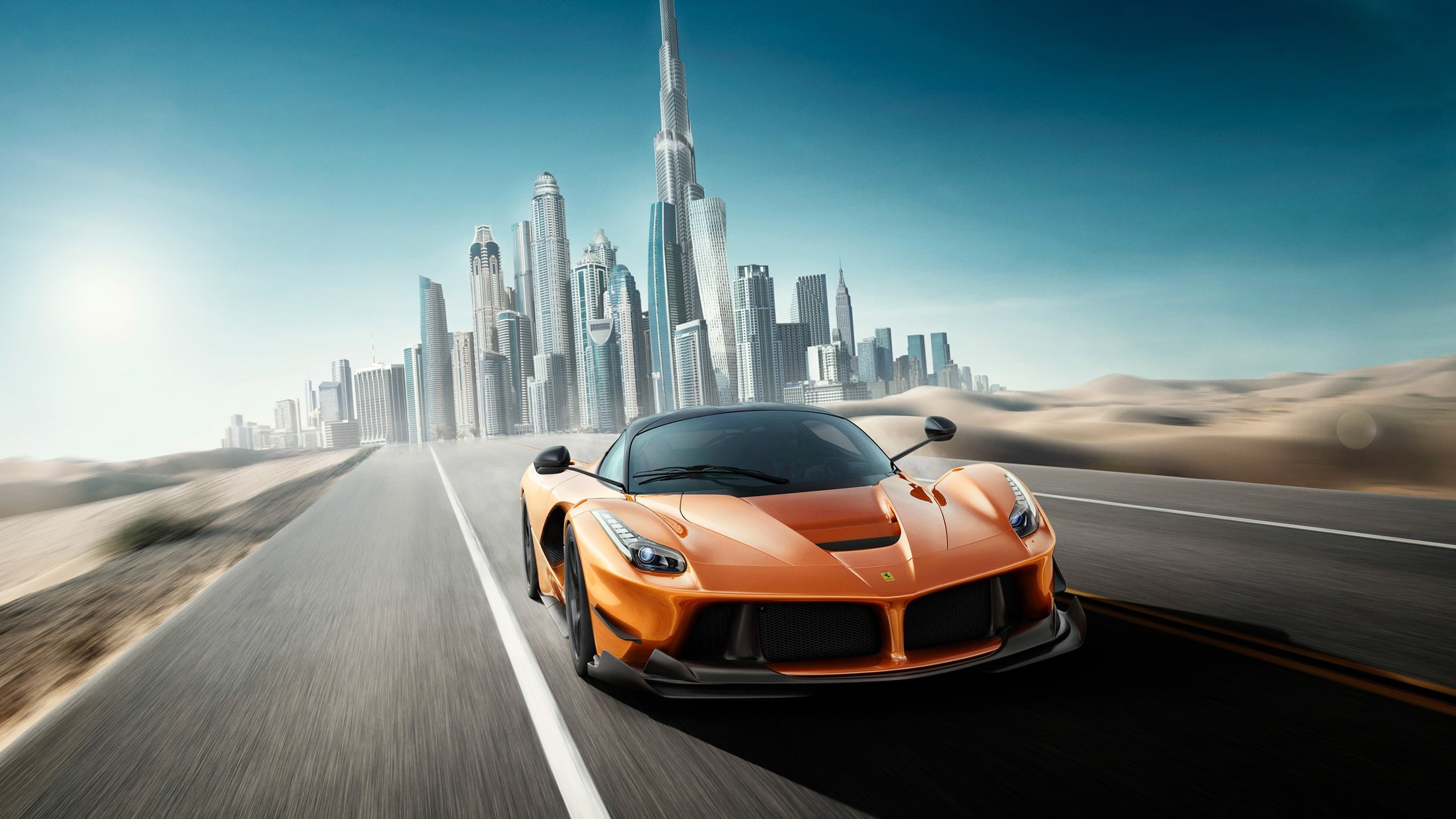 LaFerrari, Ferrari, supercar, 2K, Dubai, HD Wallpaper