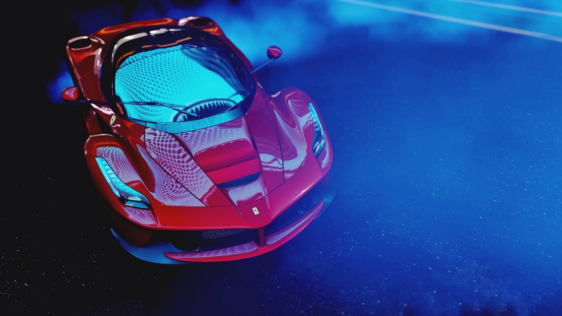 Ferrari LaFerrari, red cars, 1080P, sports car, Ferrari, HD Wallpaper