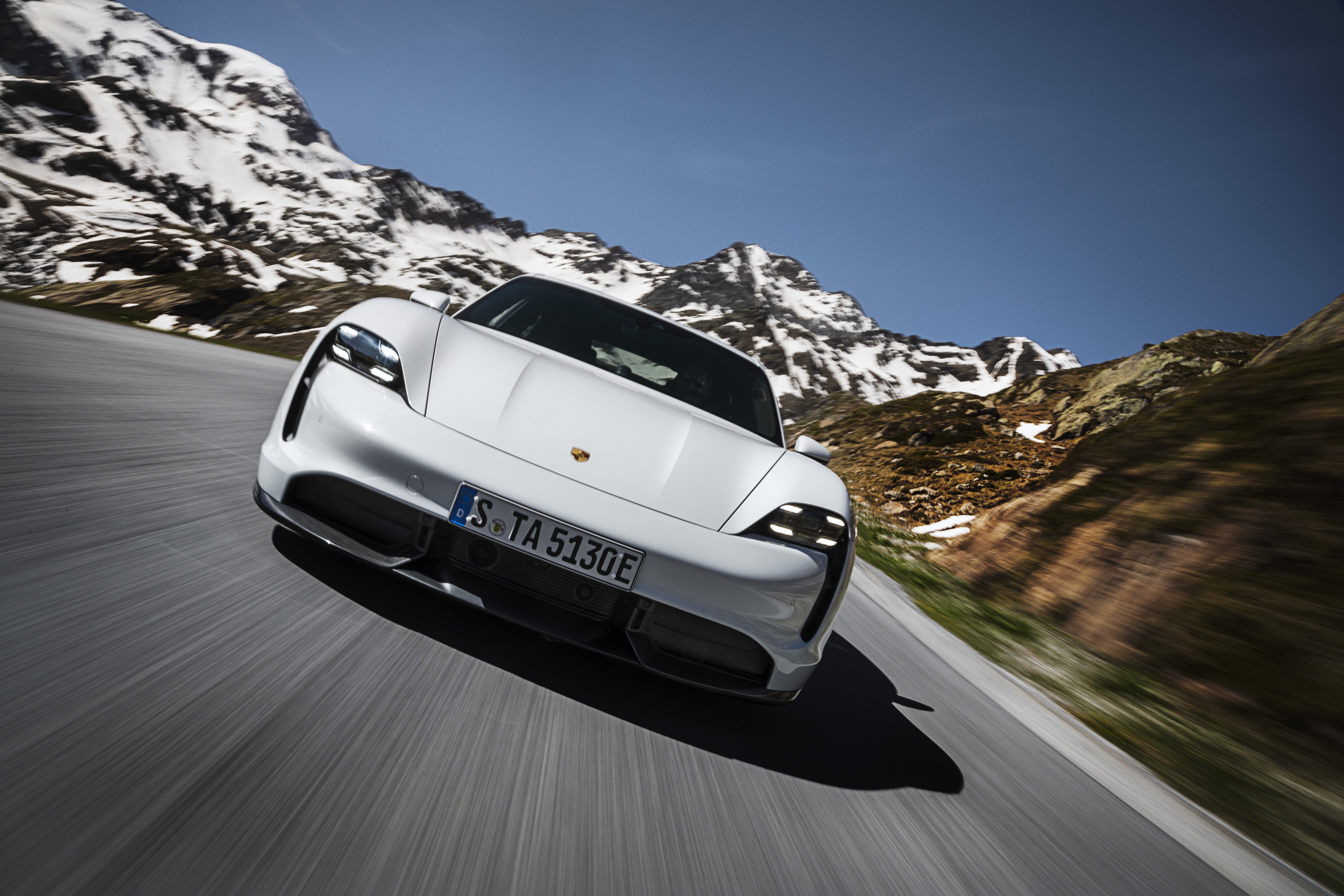Taycan, 4K, electric car, Porsche, HD Wallpaper