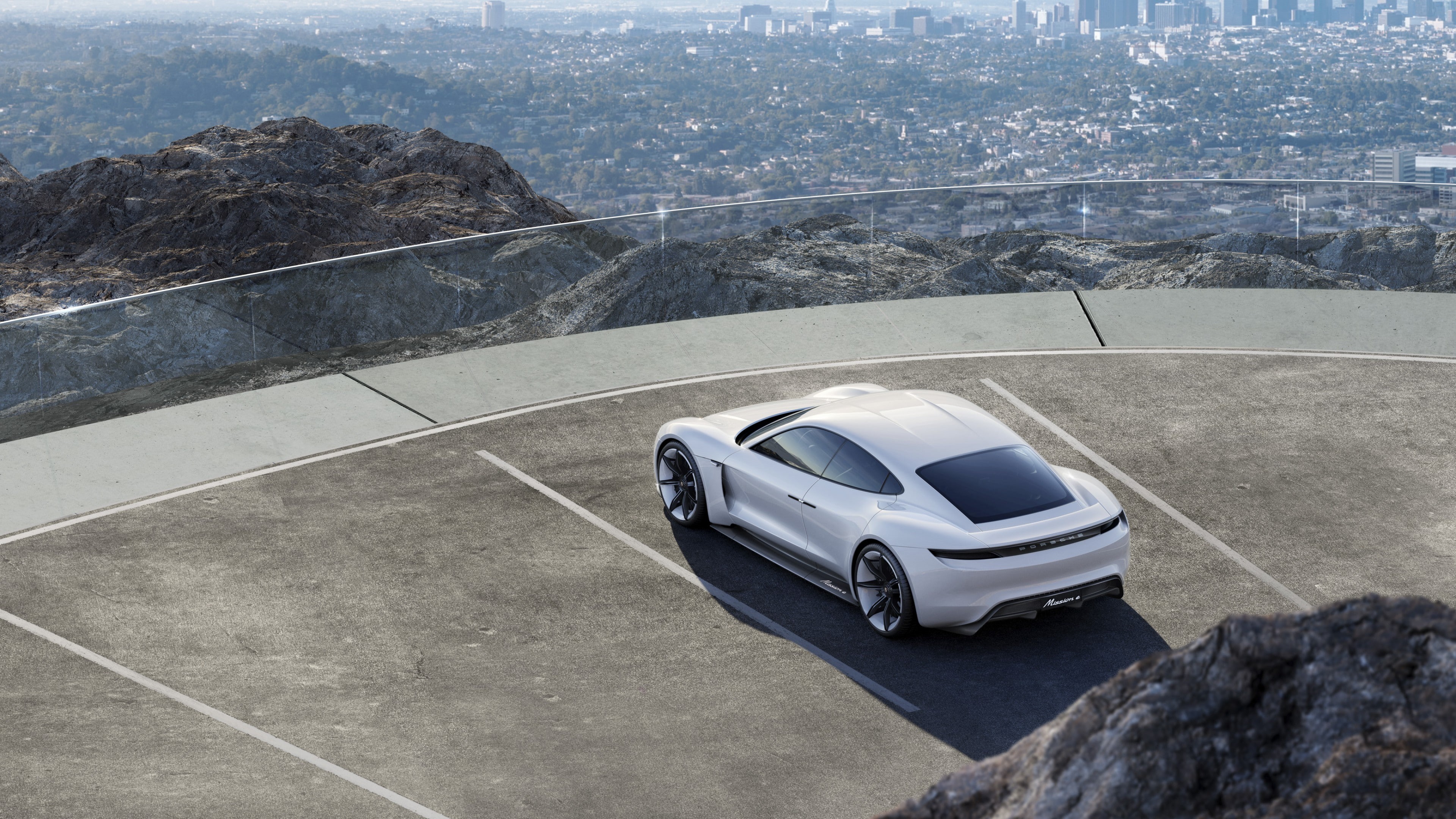 Porsche Taycan, supercar, 800v, Electric Cars, 4K, white, HD Wallpaper