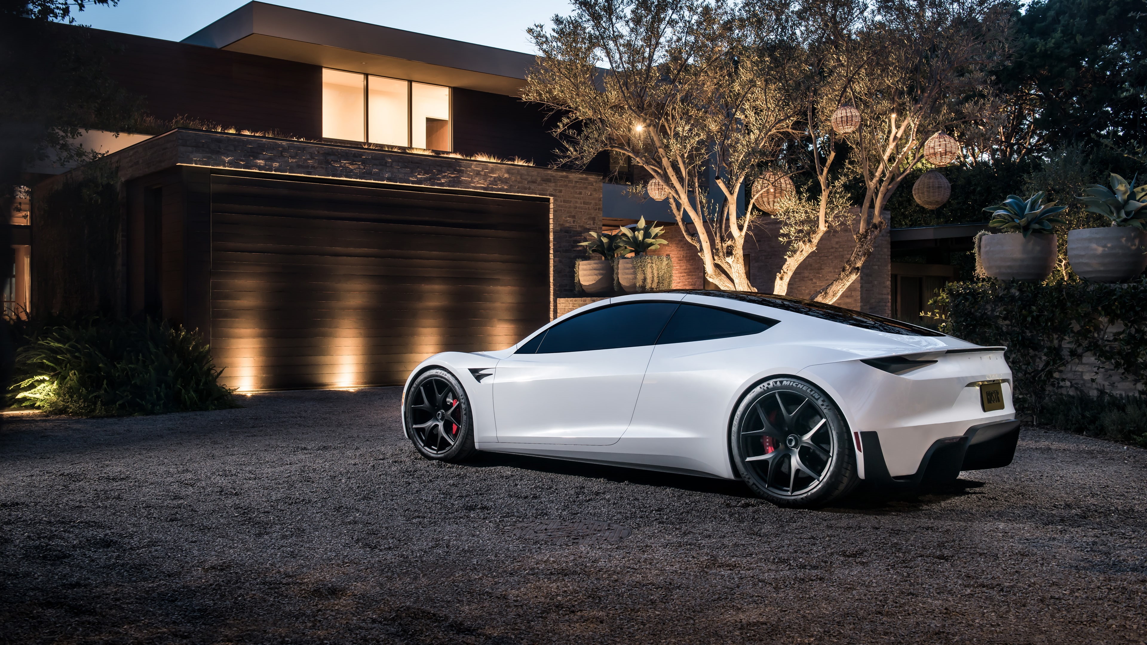 Roadster, 4K, Tesla, HD Wallpaper