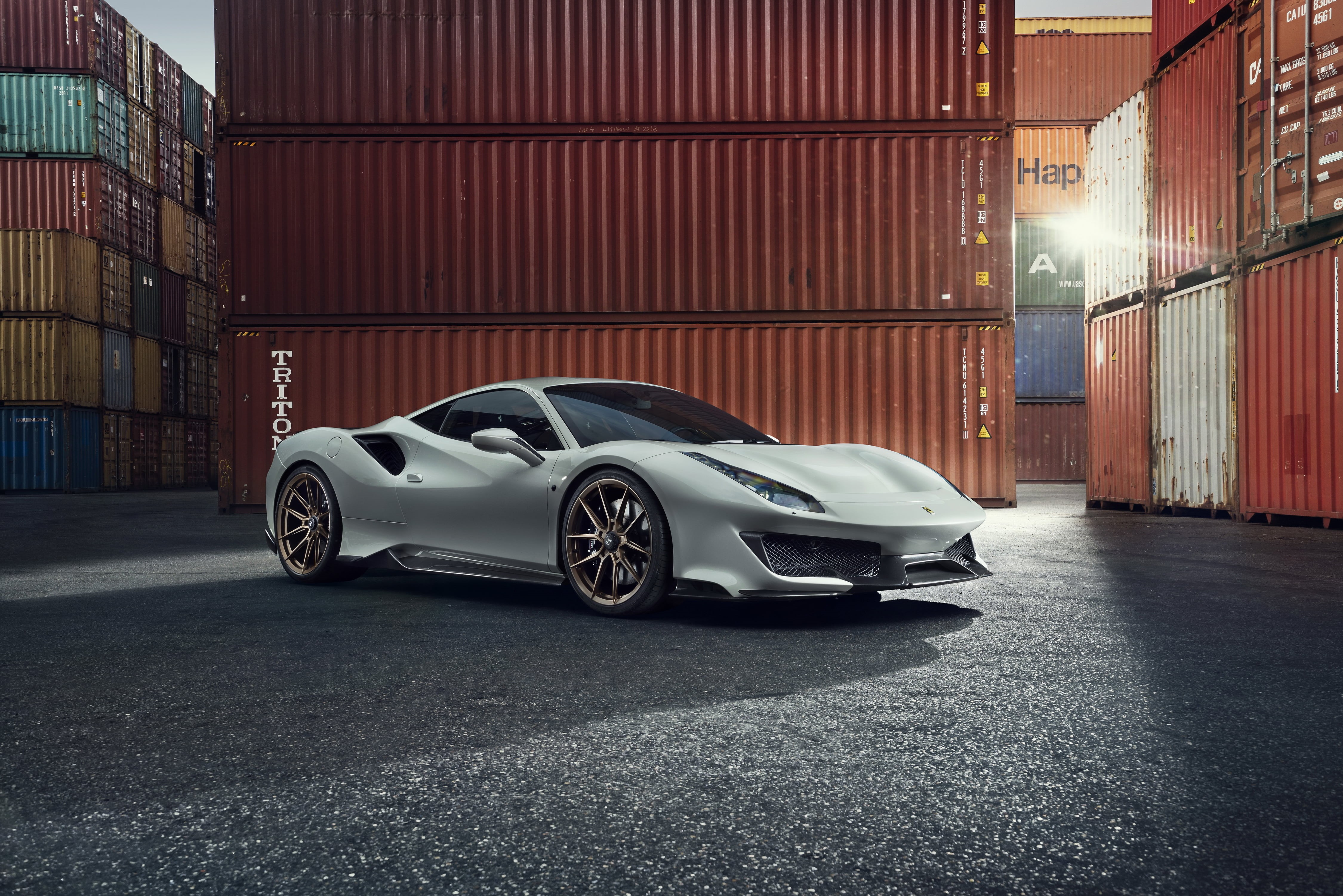Sport Car, Silver Car, Supercar, Ferrari, Vehicle, Car, 4K, Ferrari 488 Pista, HD Wallpaper