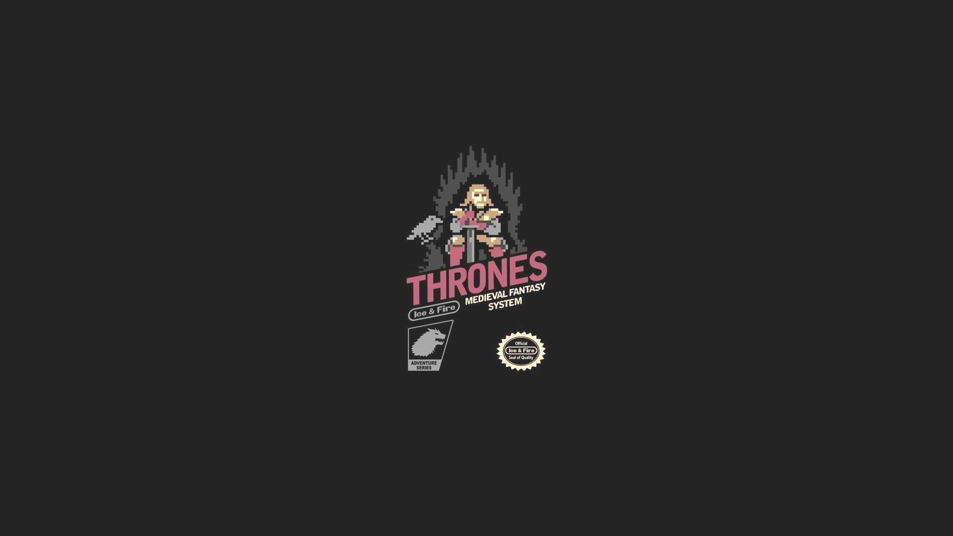 Game of Thrones, 8-bit, minimalism, 1080P, HD Wallpaper
