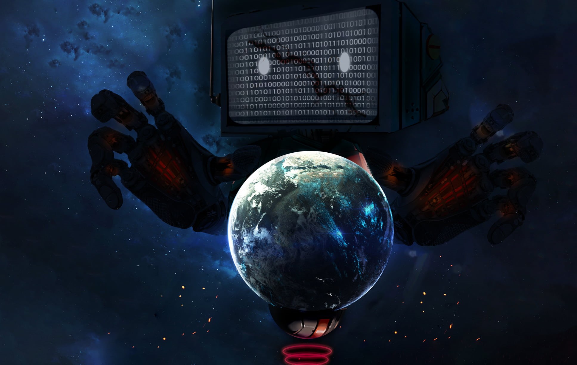 Earth, 1080P, Artistic, Alpha Coders, Space, HD Wallpaper