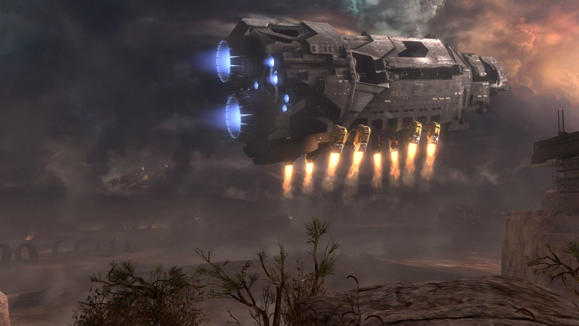 UNSC Pillar of Autumn, Halo, 1080P, HD Wallpaper