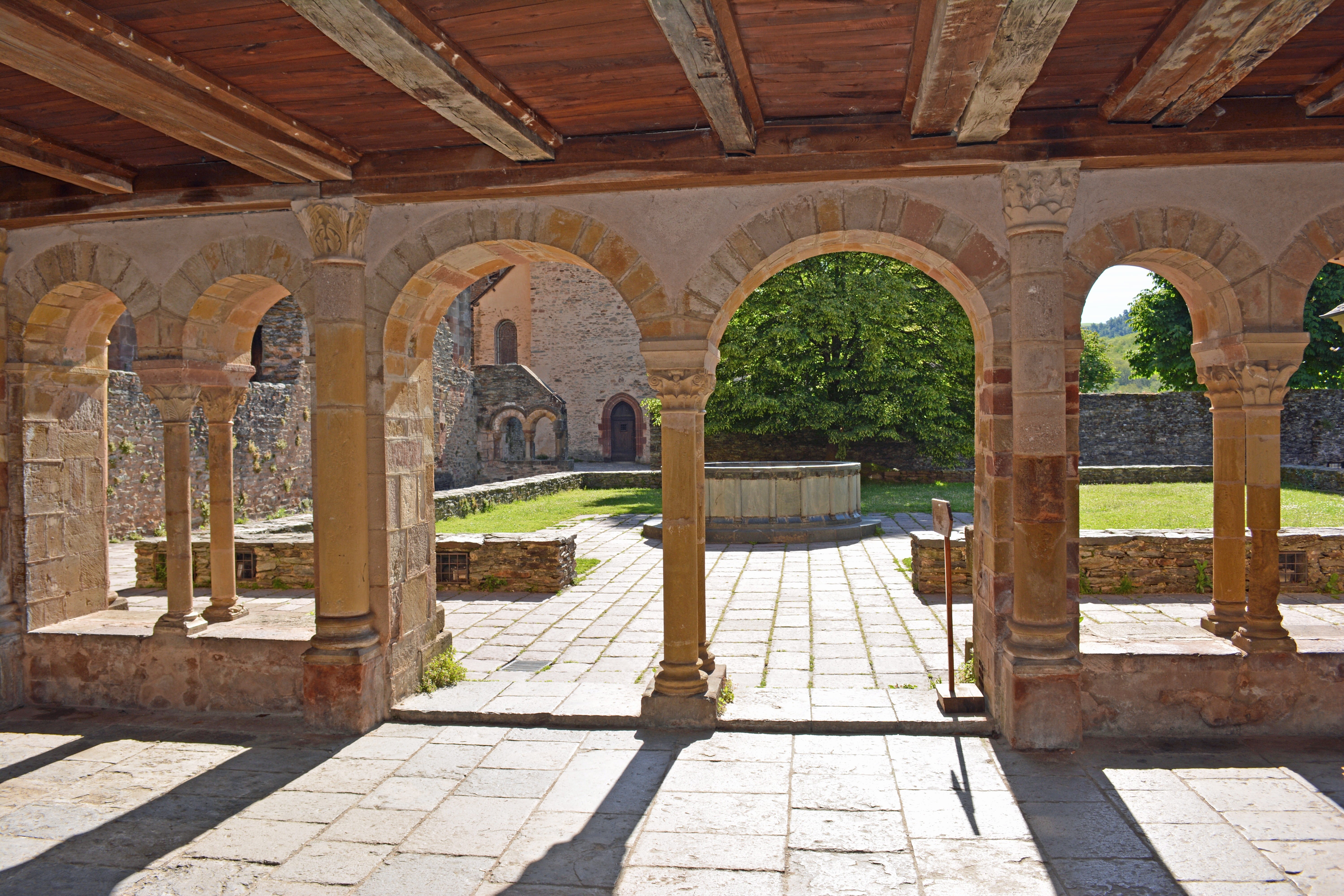 indoors, arch, abbey, sunlight, no people, built Structure, pilgrimage, architecture, day, beige, old village, concrete, ornate, travel destinations, architectural Column, HD Wallpaper