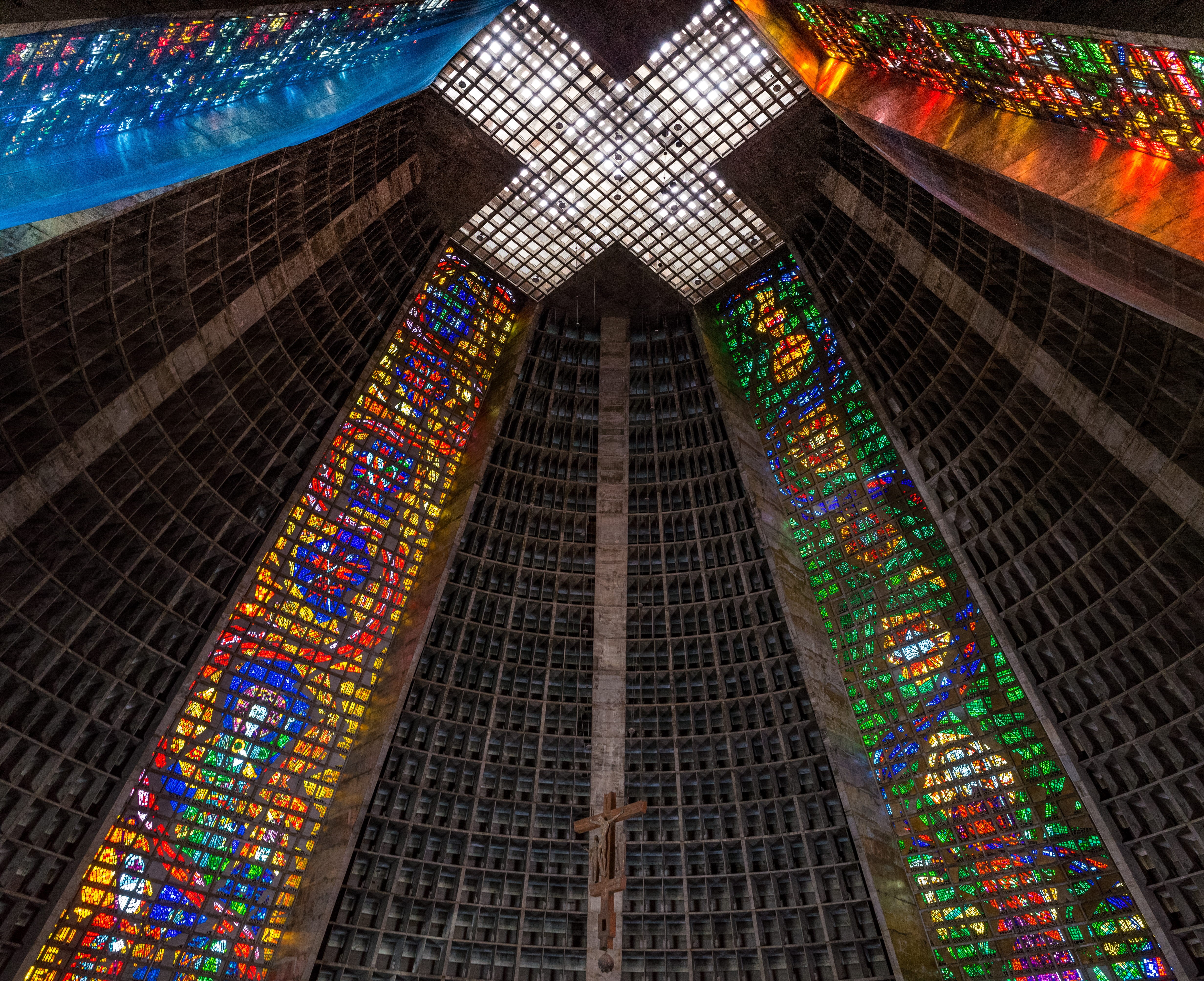 photography, spirituality, color, creativity, day, church, window, angle, triangle, religion, art and craft, travel destinations, glass, building, ceiling, HD Wallpaper