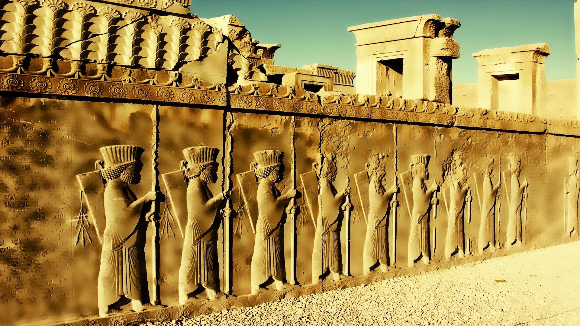 the past, architectural column, wall - building feature, nature, built structure, day, no people, ancient civilization, Shiraz, abandoned, damaged, old, HD Wallpaper