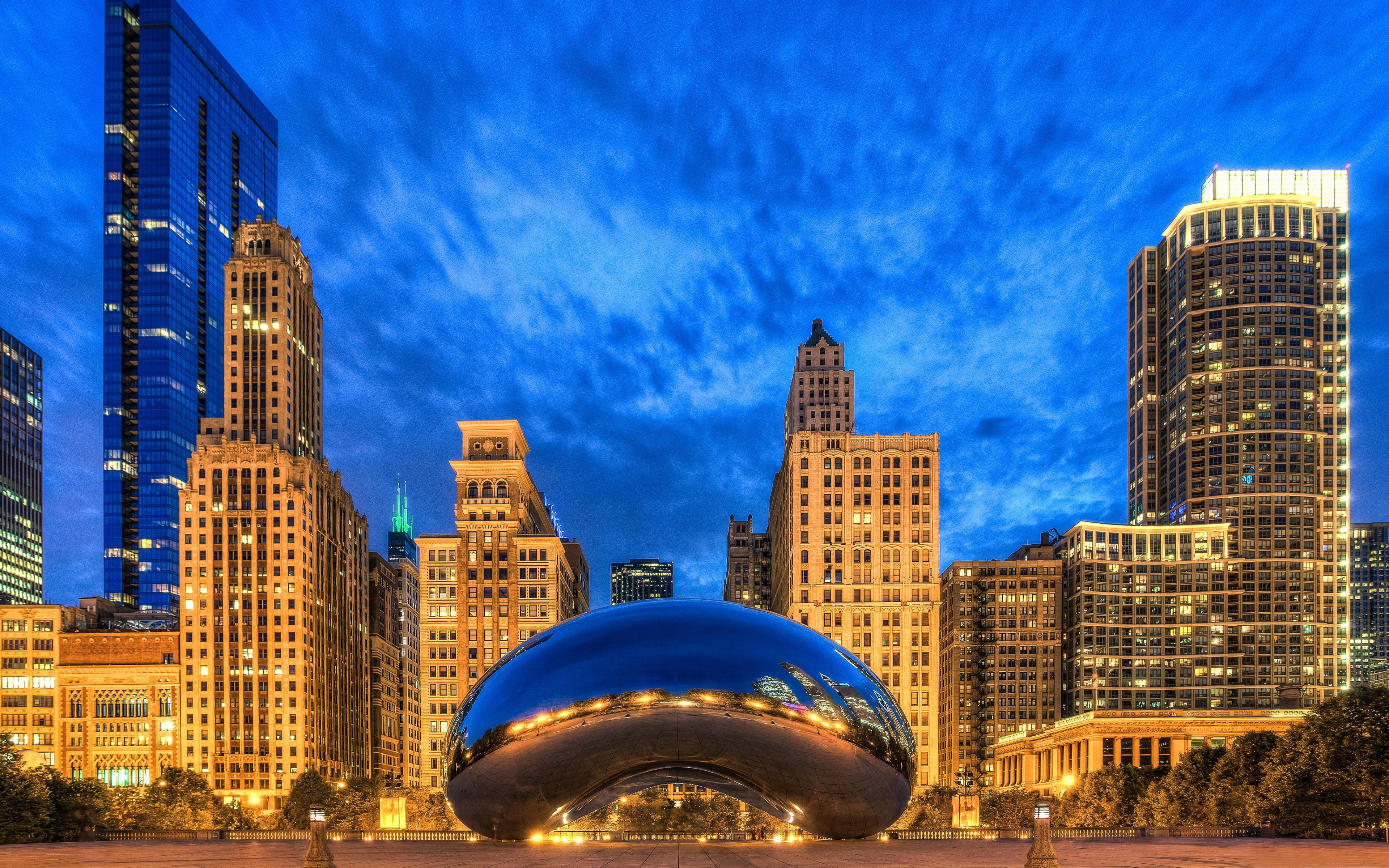 4K, anish, artist, states, gate, united, public, british, sculpture, hd, chicago, illinois, desktop, kapoor, cloud, HD Wallpaper