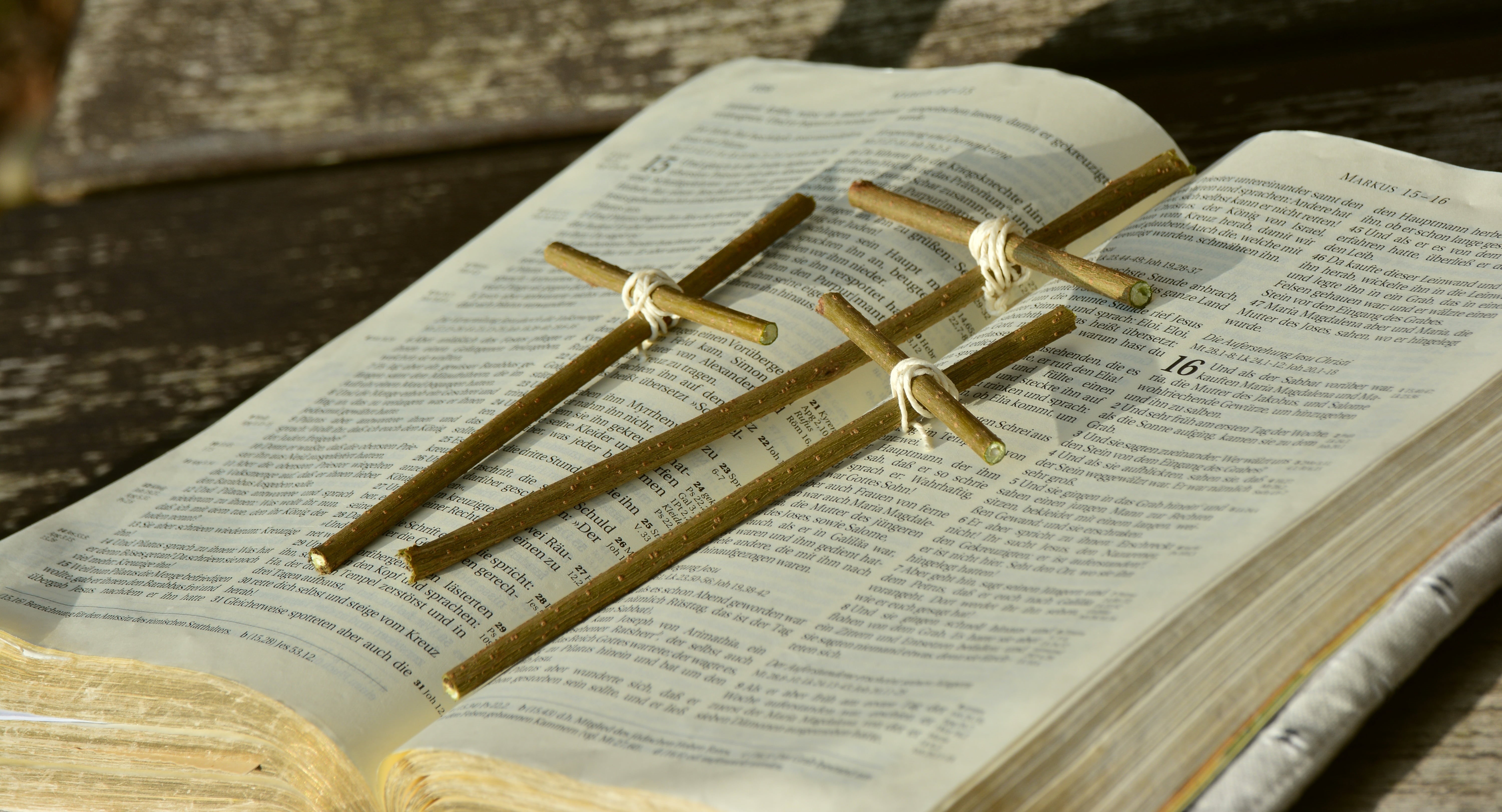 easter story, sheet music, wooden, still life, text, resurrection, day, publication, holy scripture, brown, gods words, redemption, 5K, bible, religion, HD Wallpaper