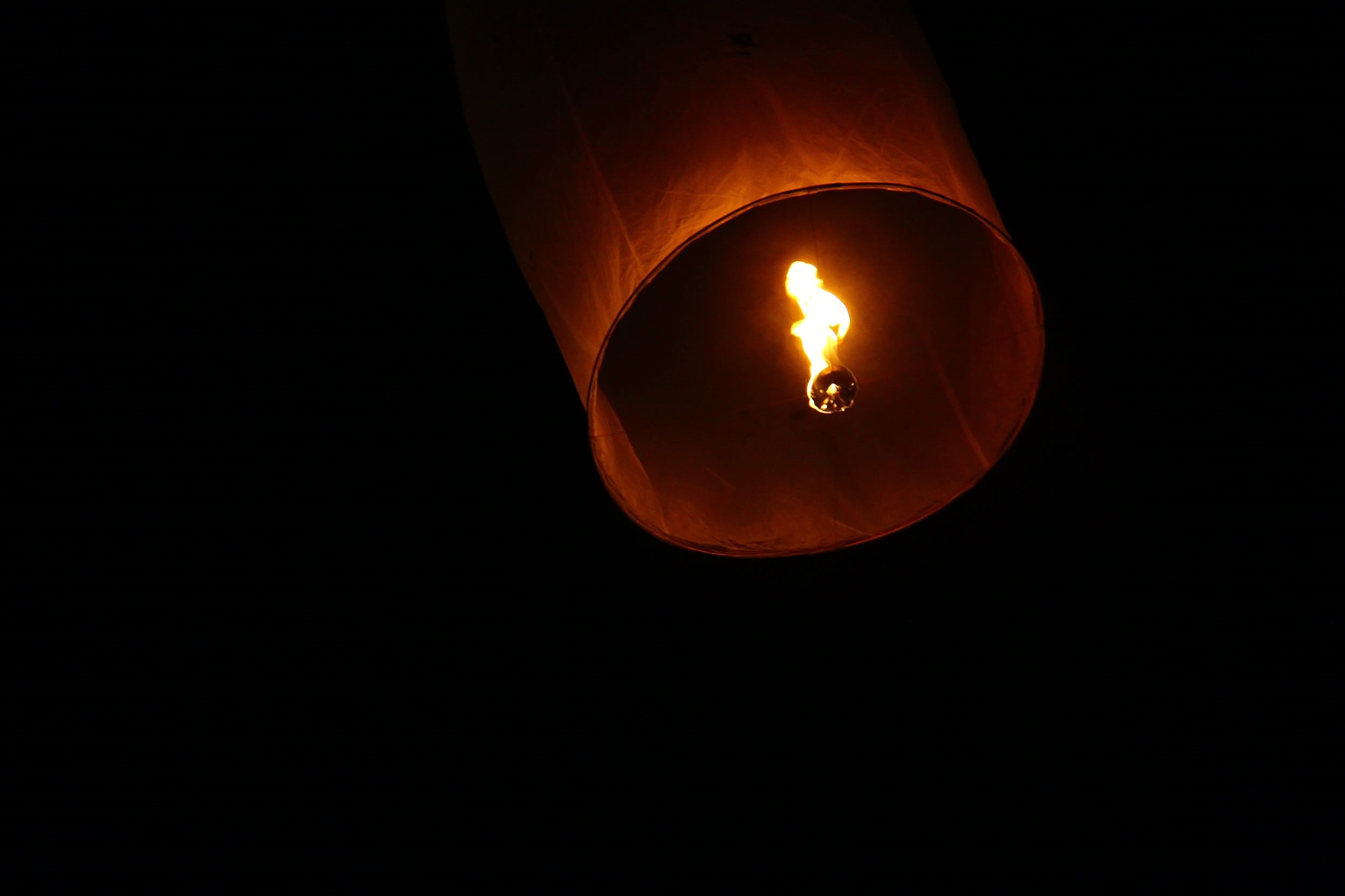 black background, religion, praying, fire - Natural Phenomenon, copy space, wax, 1080P, vesak lantern, heat - Temperature, spirituality, glowing, electric lamp, HD Wallpaper