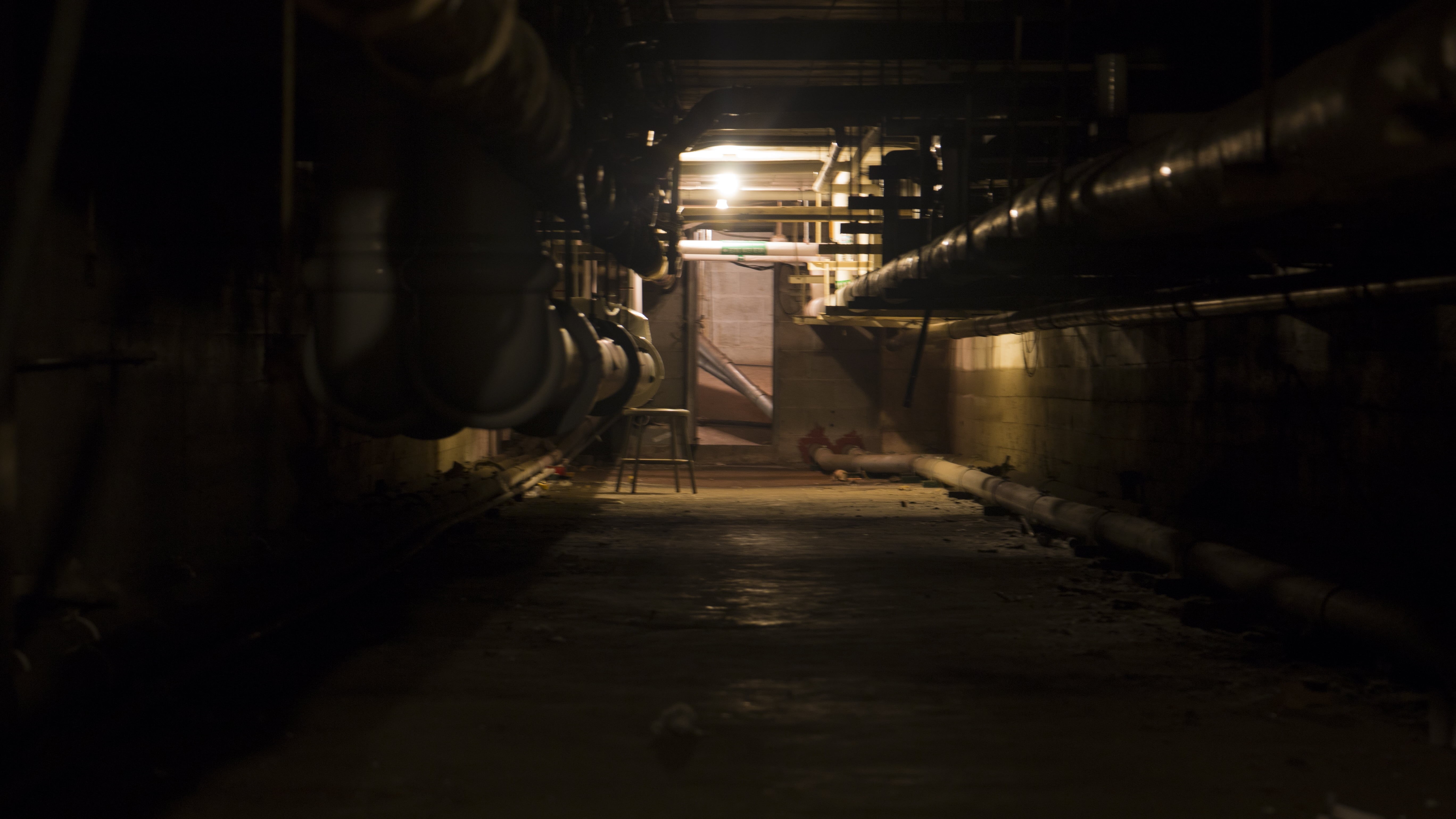 subway, indoors, building, lighting equipment, factory, transportation, hallway, underground, direction, dark, working, illuminated, tunnel, pipe - tube, HD Wallpaper