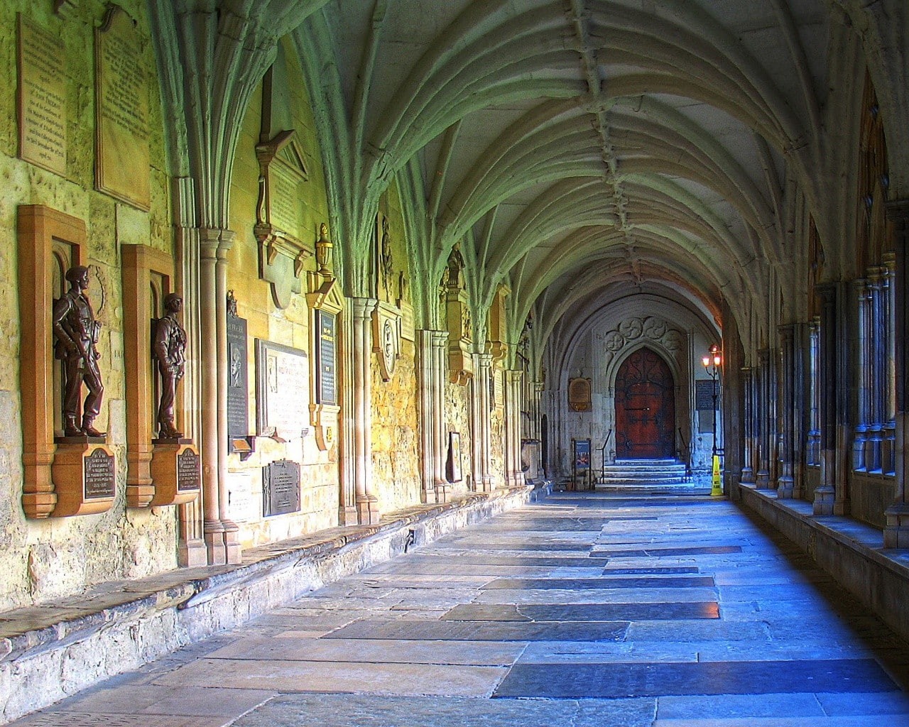 720P, Westminster, hallway, HD Wallpaper