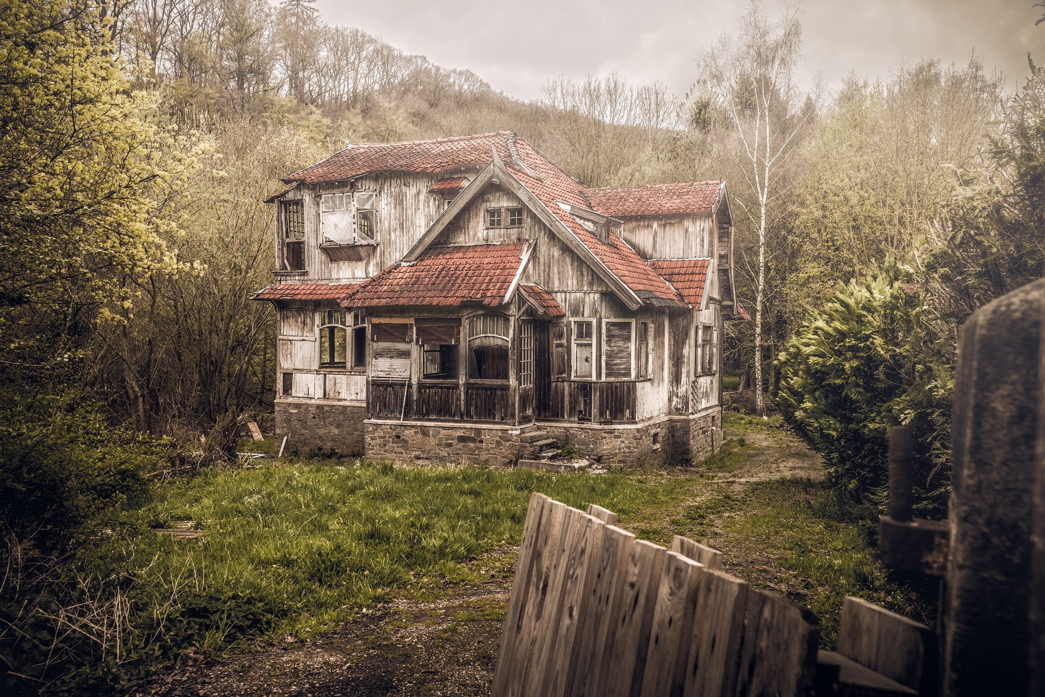 house, ruin, 1080P, old, HD Wallpaper