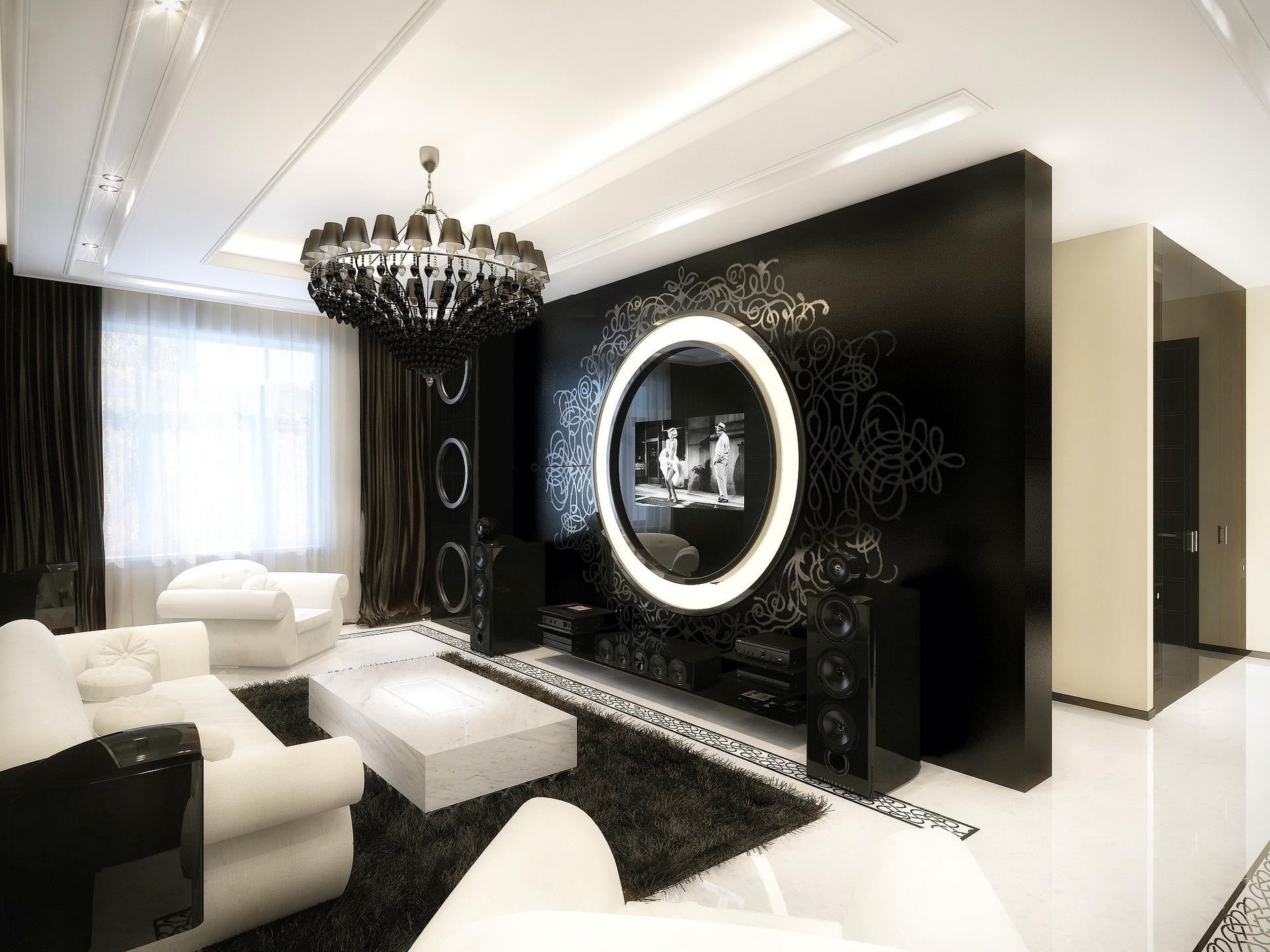 modern, mirror, fabric, indoors, building, furniture, set, ceiling, home interior, architecture, home, lighting equipment, home showcase interior, sofa, HD Wallpaper