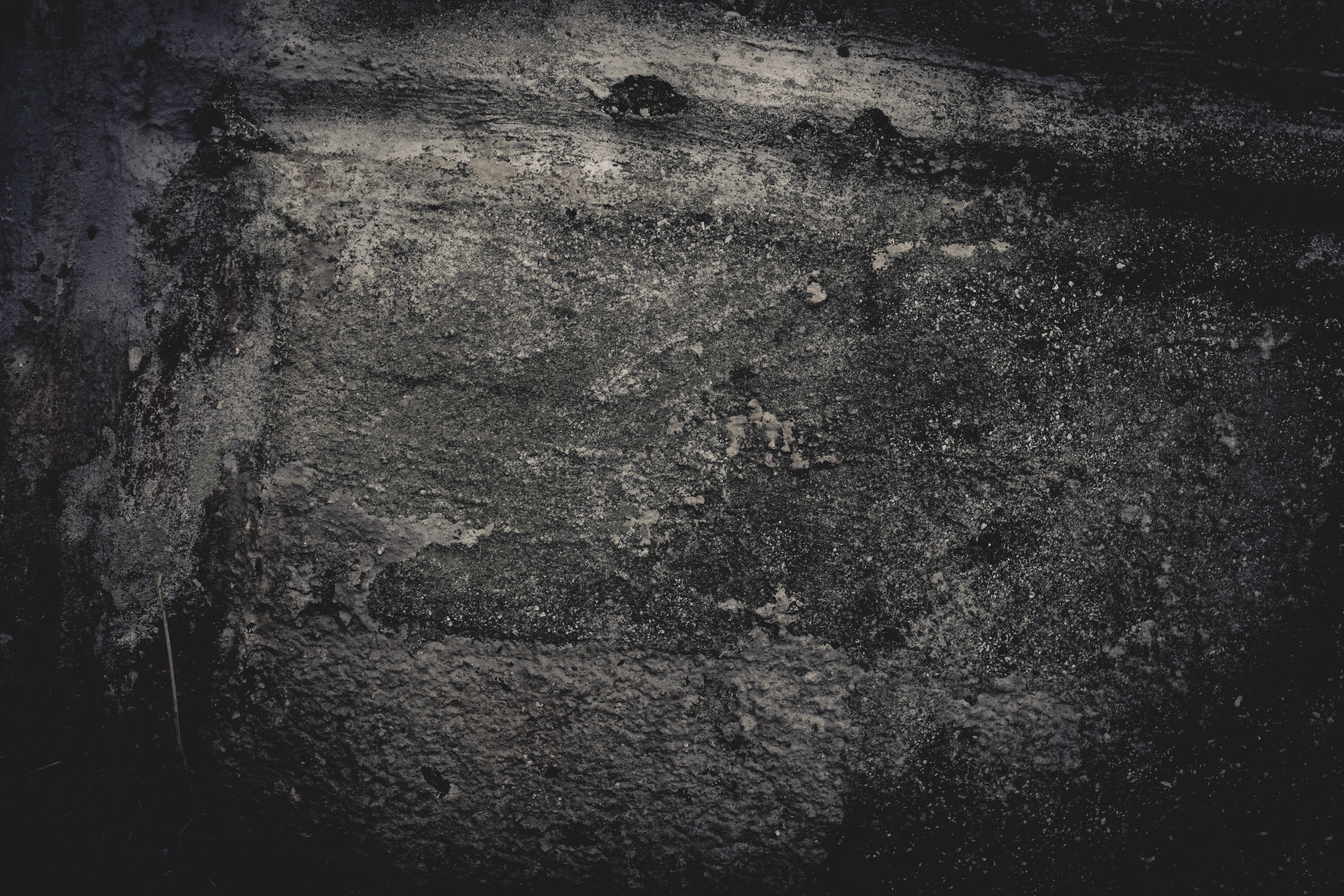 textured effect, dirty, no people, rough, weathered, backgrounds, deterioration, damaged, black color, 5K, pattern, indoors, concrete, abandoned, dirt, HD Wallpaper