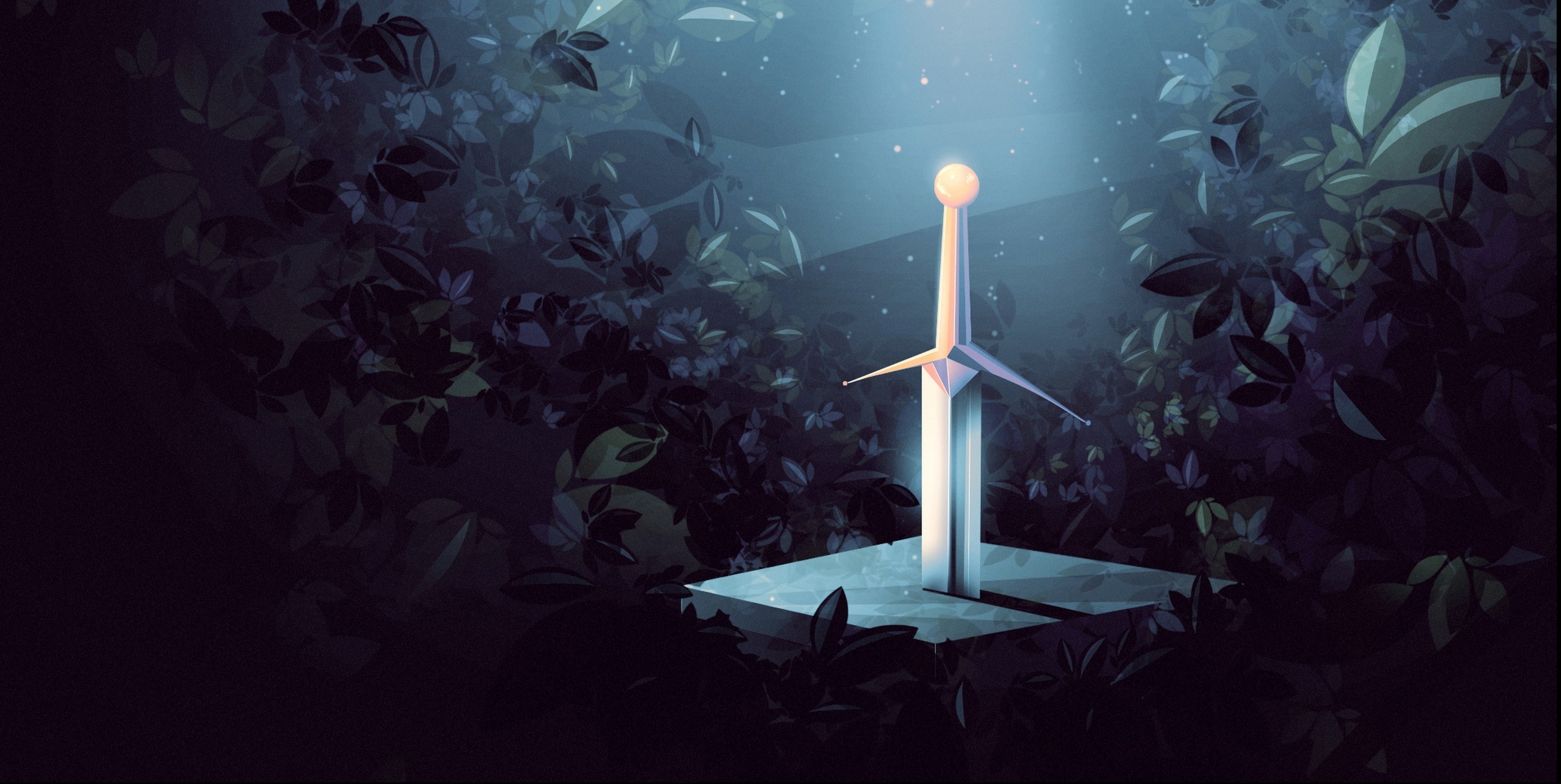 fuel and power generation, artwork, 2K, plant part, sustainable resources, nature, sword, leaf, light - natural phenomenon, environmental conservation, HD Wallpaper