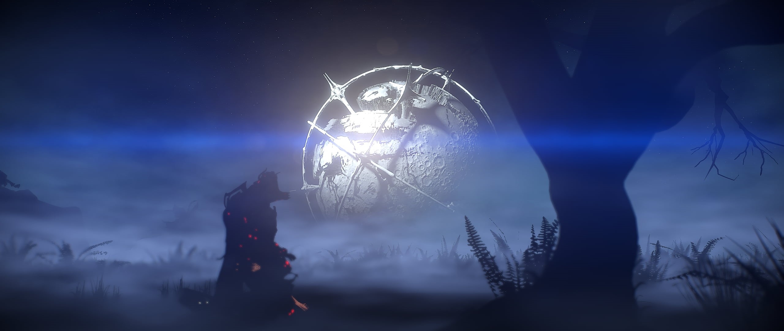 screen shot, Warframe, video game characters, 2K, video games, Excalibur (Warframe), Moon, HD Wallpaper