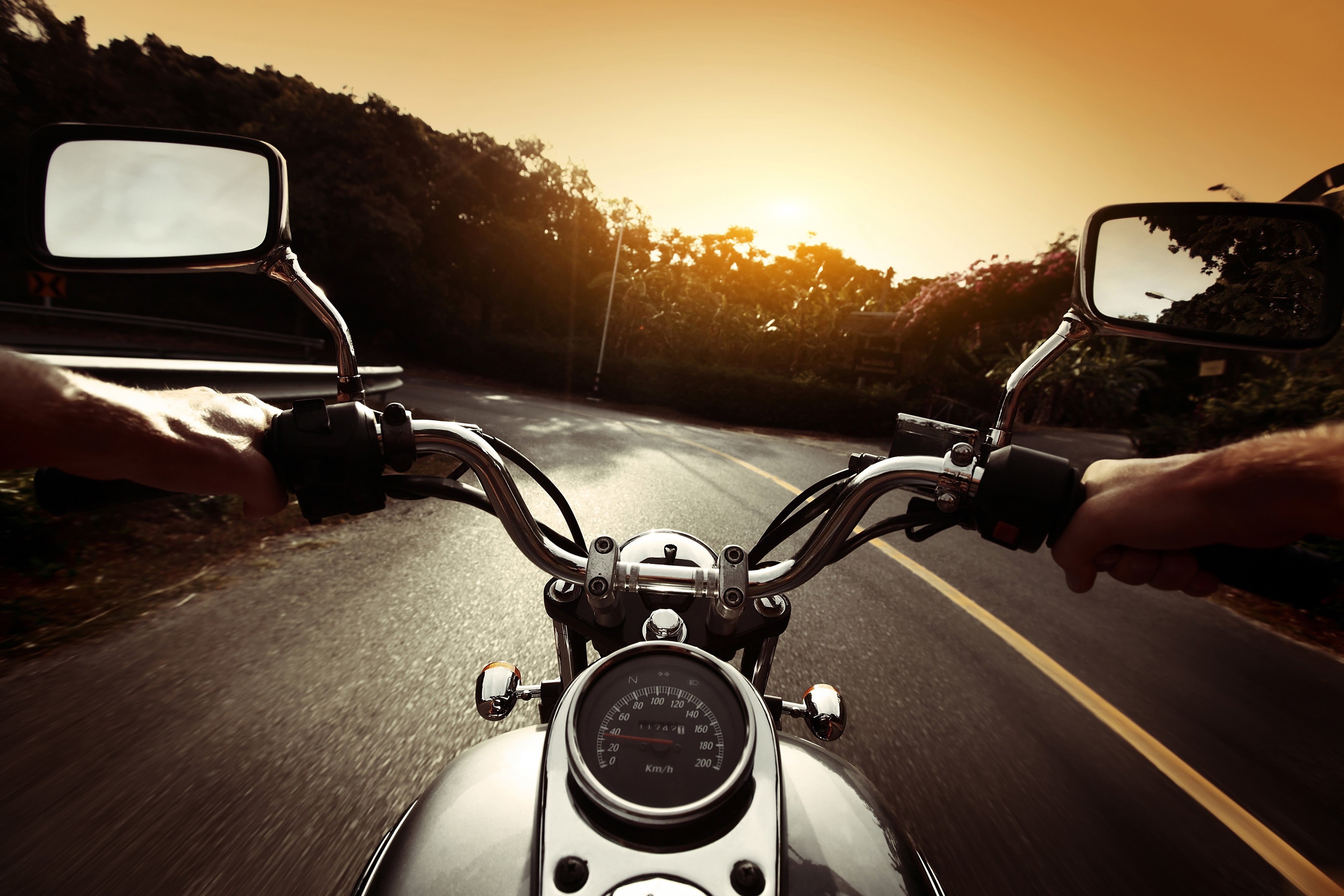 men, ride, sky, mode of transportation, bike, moto, first, hand, movement, transportation, car, view, riding, retro Styled, motion, speed, motorcycle, HD Wallpaper