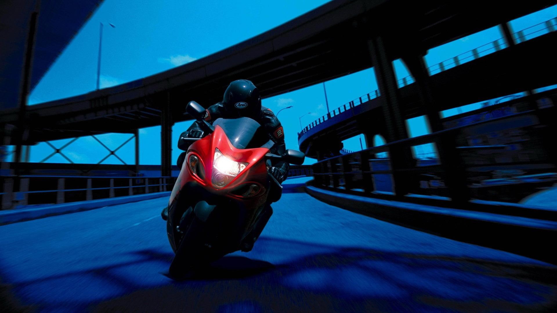 bikes and motorcycles, 1080P, bike, ride, night, HD Wallpaper