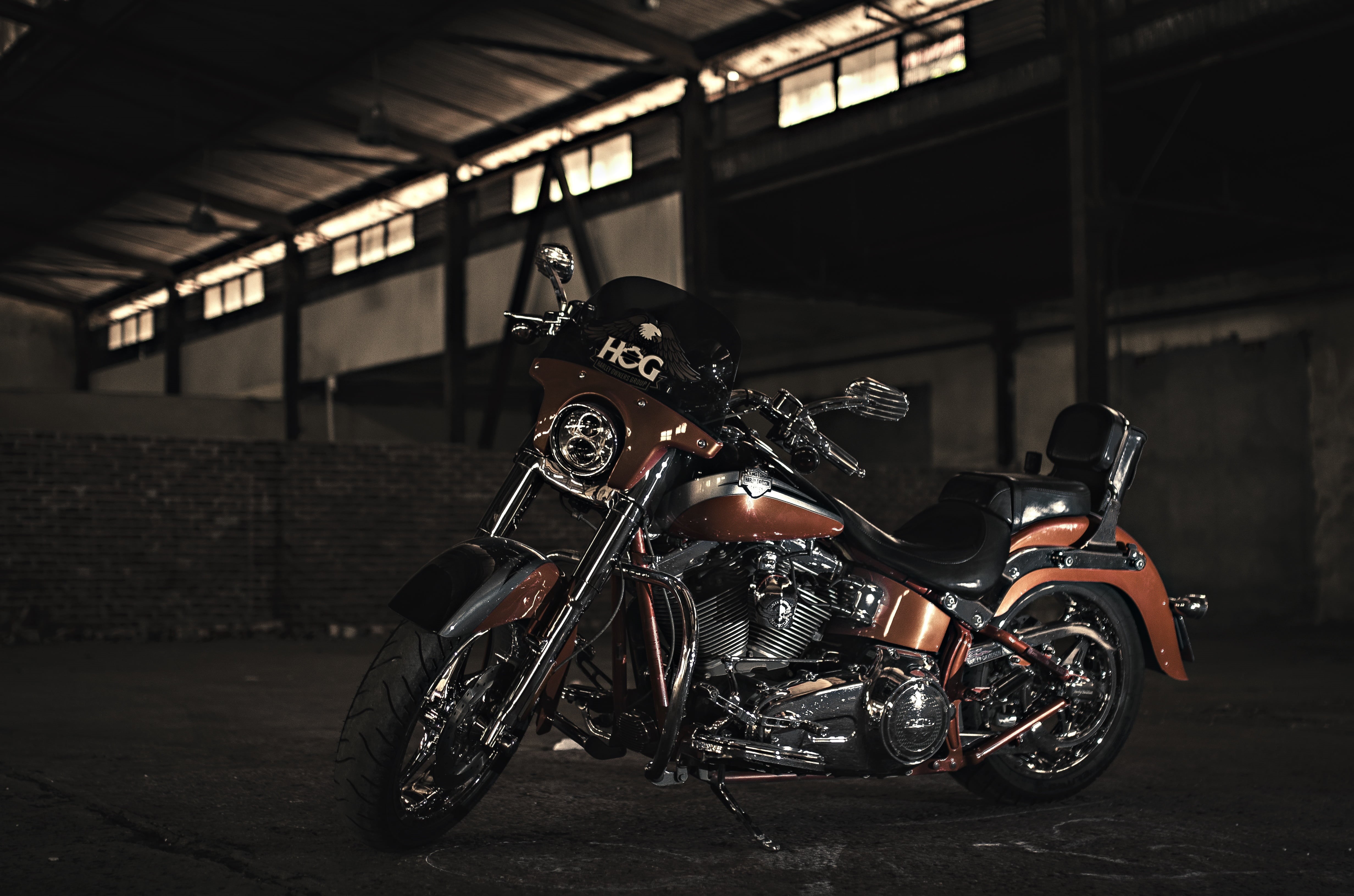 cruiser, day, architecture, city, black, no people, travel, transportation, transport, motor scooter, motor, motorbike, ceiling, road, built structure, HD Wallpaper
