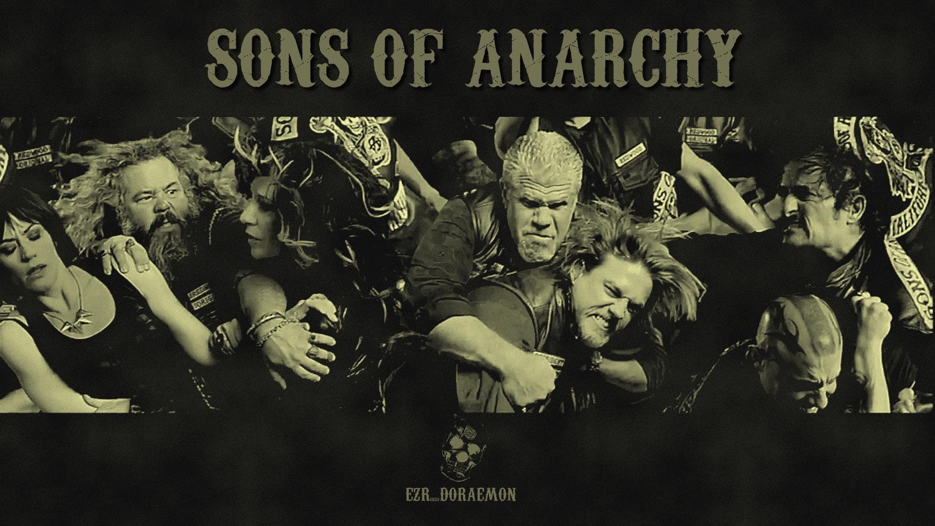 1080P, anarchy, series, biker, crime, sons, thriller, drama, HD Wallpaper