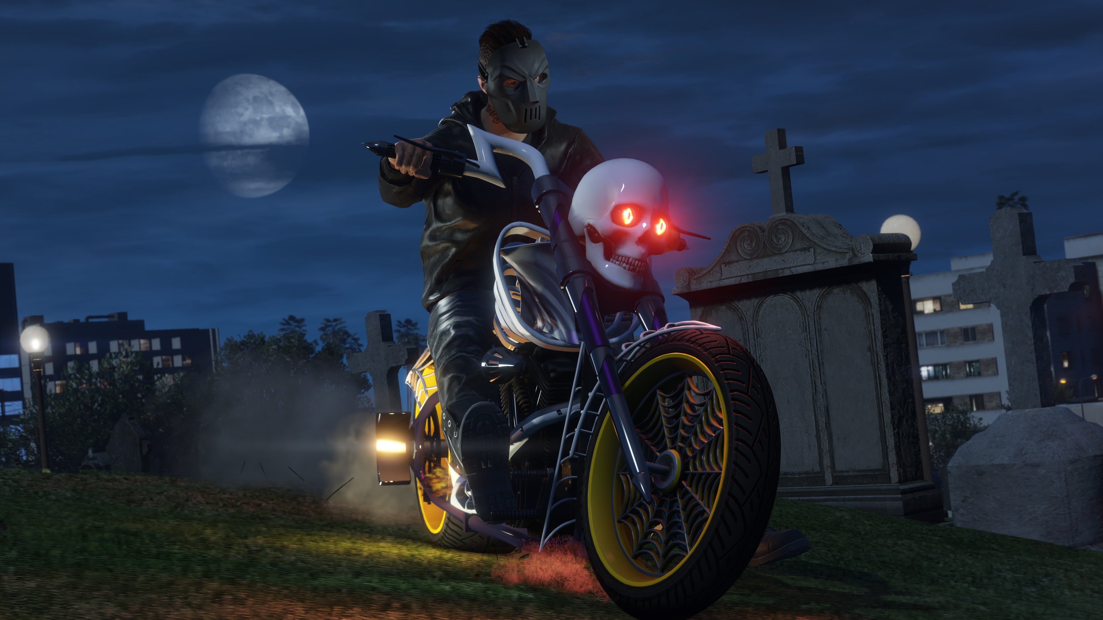 4K, GTA 5 Online, 4K, Halloween DLC, HD Wallpaper