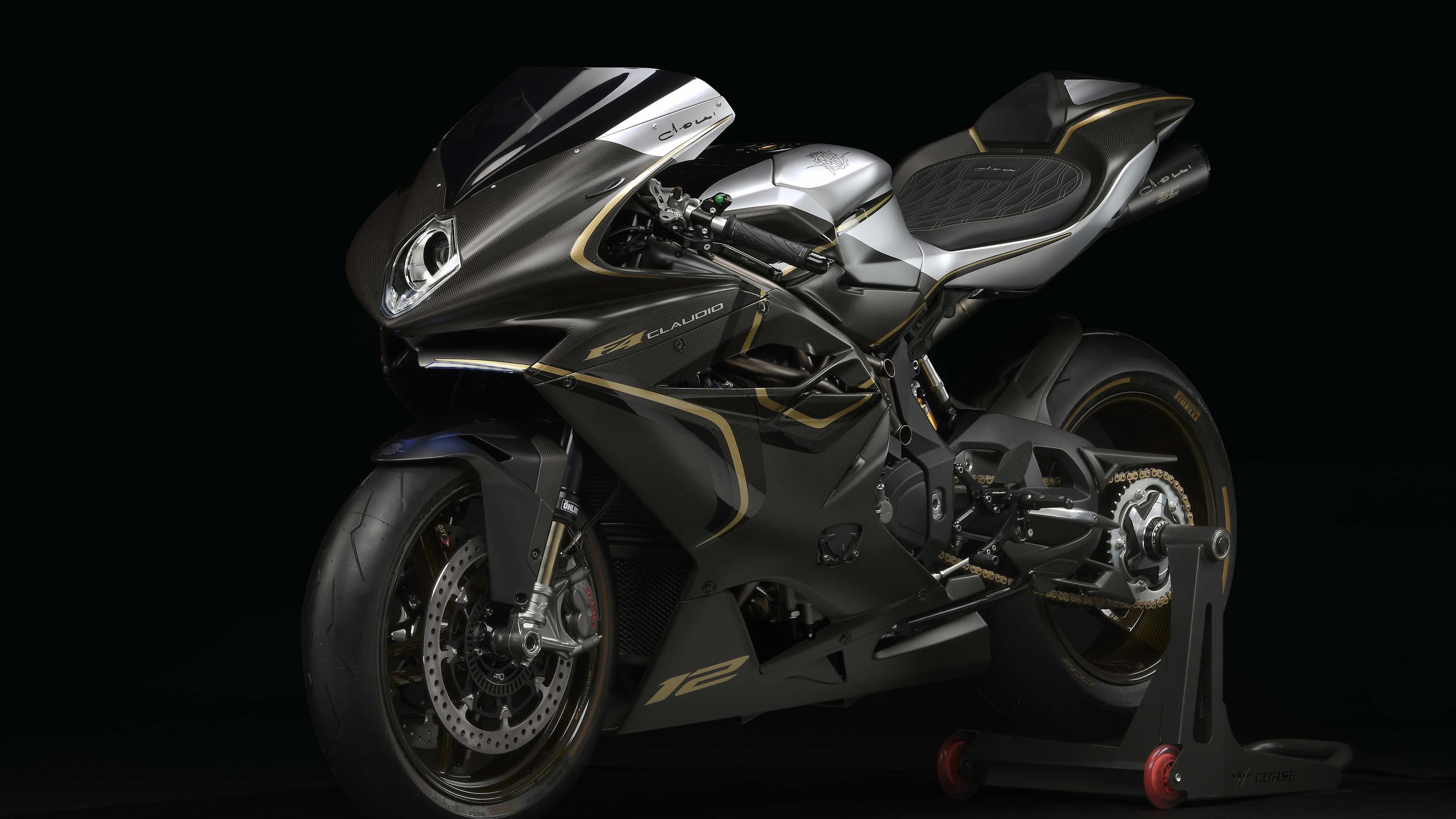 mode of transportation, 2018, Agusta, stationary, headwear, headlight, f, black background, crash helmet, k, studio shot, cut out, wheel, shiny, Claudio, HD Wallpaper