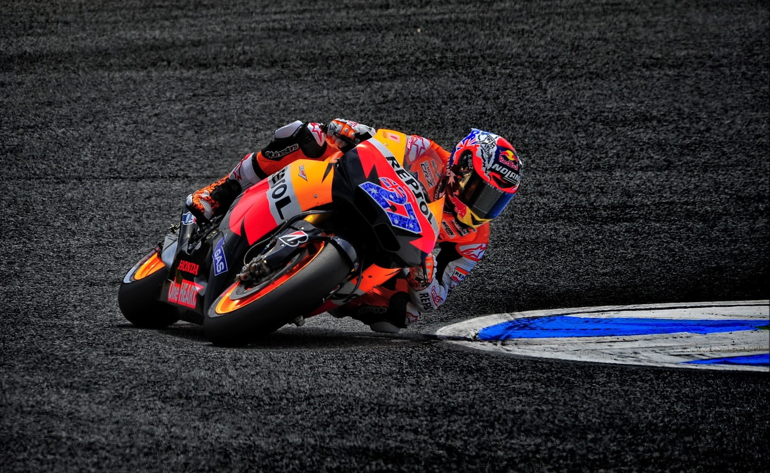 helmet, Superbike Racing, competitive sport, transportation, motor racing track, people, sports track, track and field, red, crash helmet, group of people, HD Wallpaper