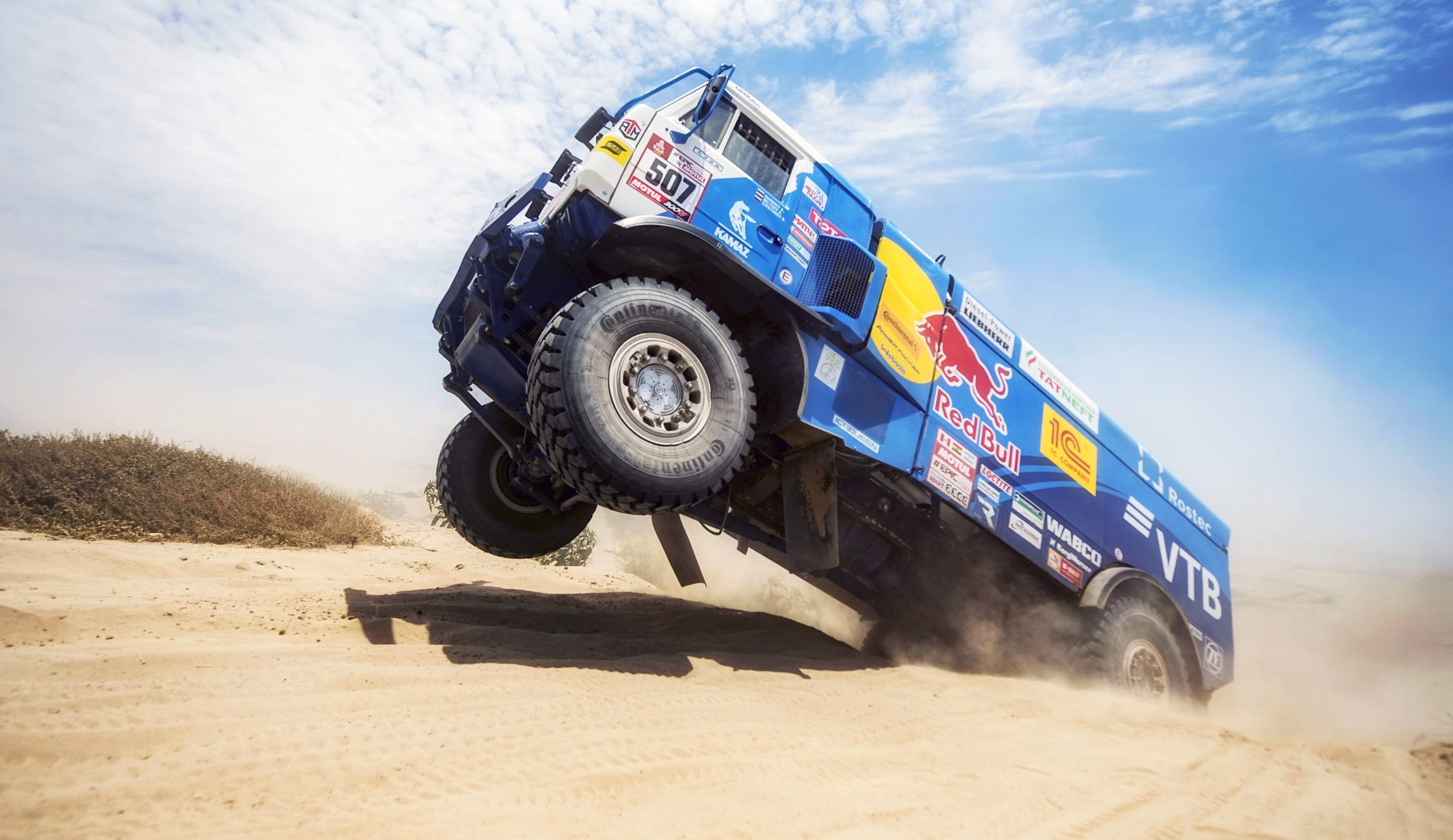 vehicle, Rally, 2K, Dakar Rally, sand, Kamaz, desert, HD Wallpaper