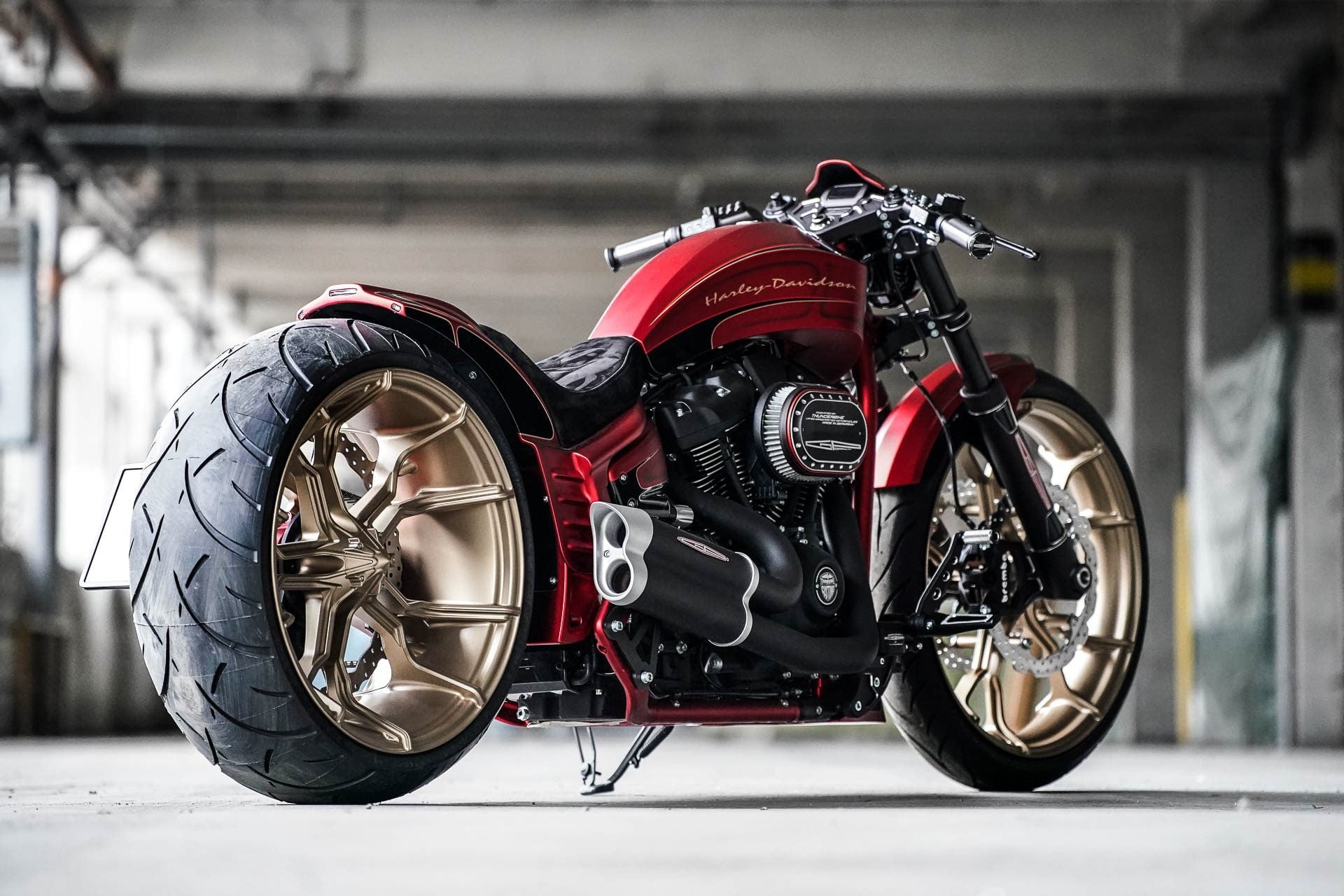 Harley-Davidson, 1080P, Thunderbike Customs, Custom Motorcycle, Motorcycles, HD Wallpaper