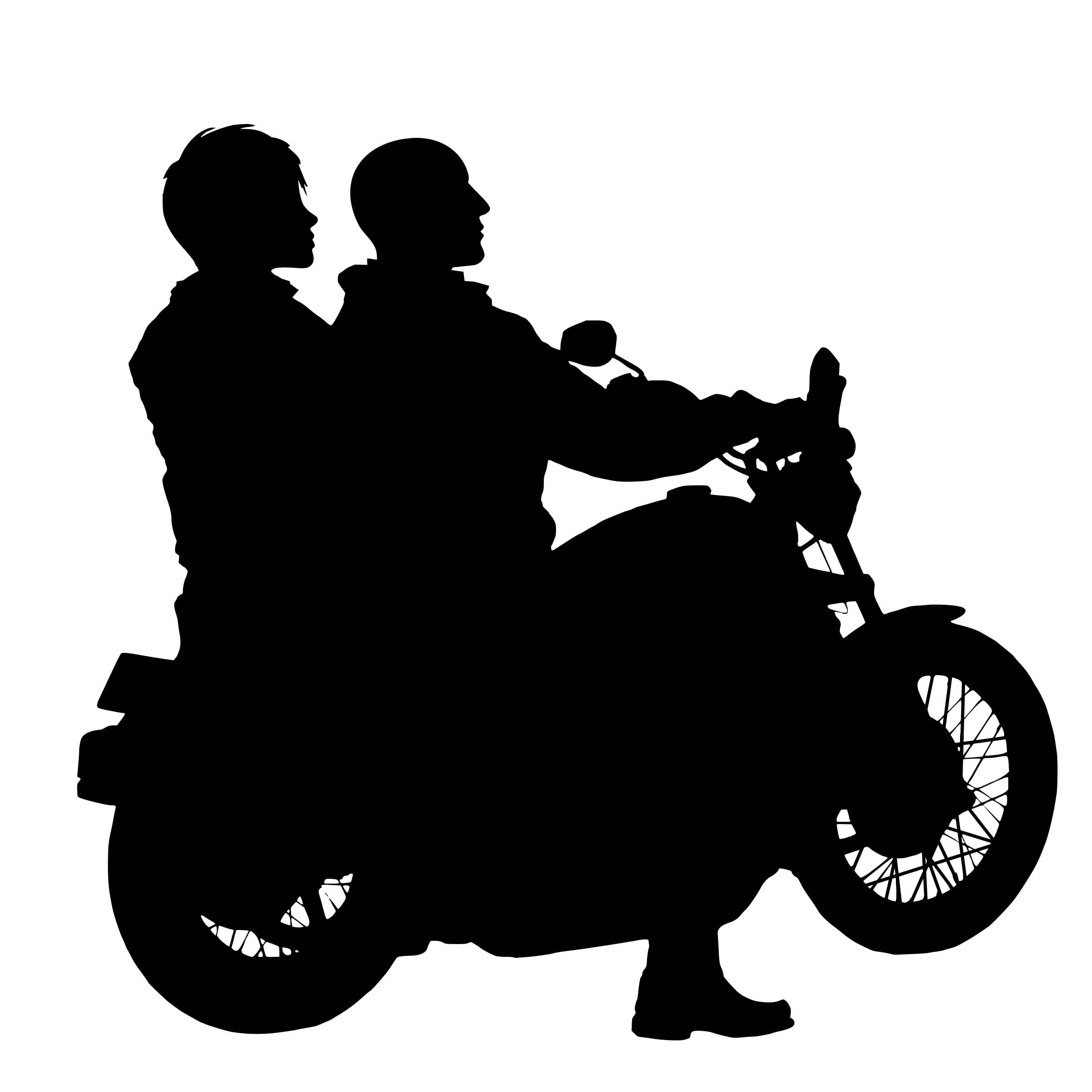 road, domestic, rider, couple, cut out, chopper, vehicle, men, transportation, riding, horse, togetherness, mammal, silhouette, white background, livestock, Phone HD Wallpaper