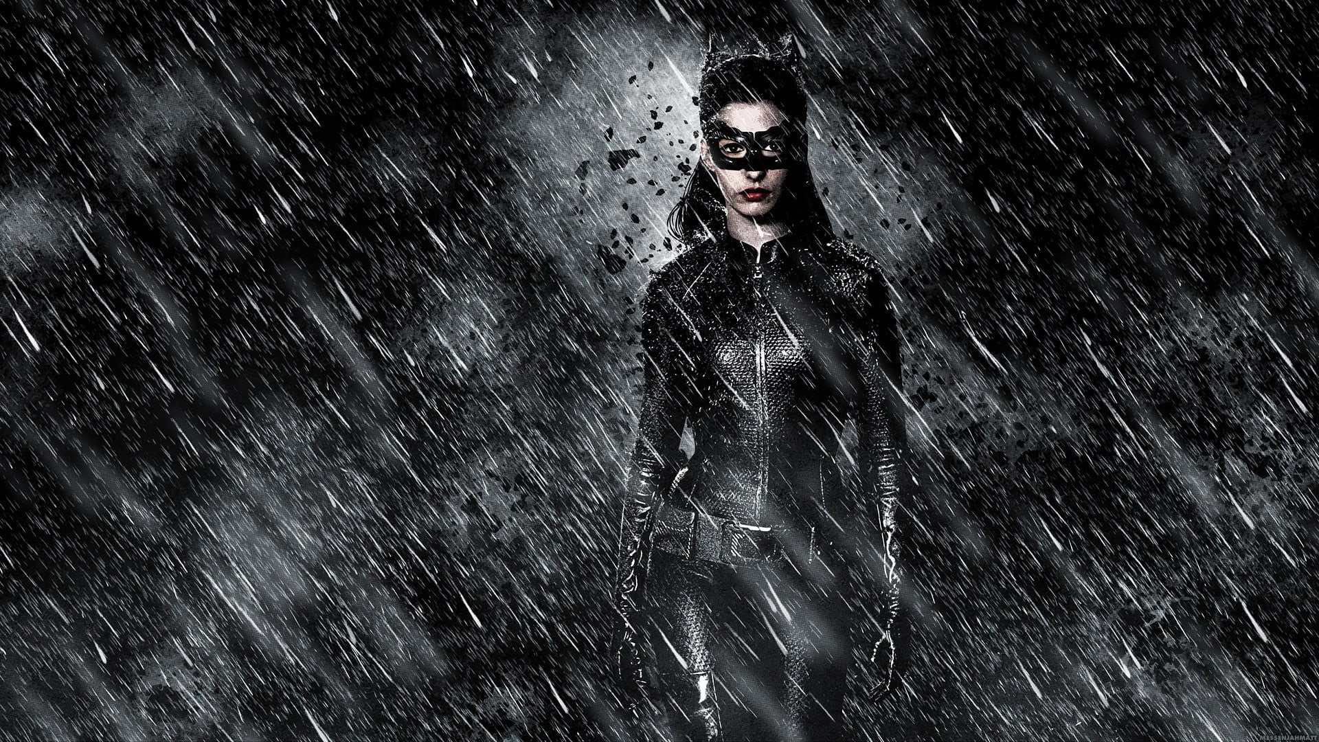 leisure activity, wet, Catwoman, movies, swimming pool, young adult, one person, outdoors, motion, Selina Kyle, portrait, wet hair, women, real people, HD Wallpaper