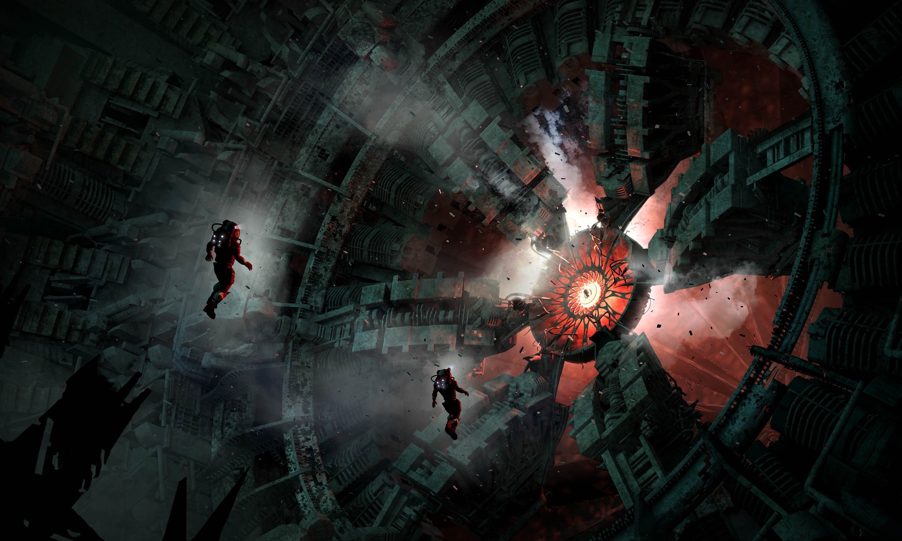 2K, fred gambino, digital art, artwork, astronaut, science fiction, futuristic, HD Wallpaper