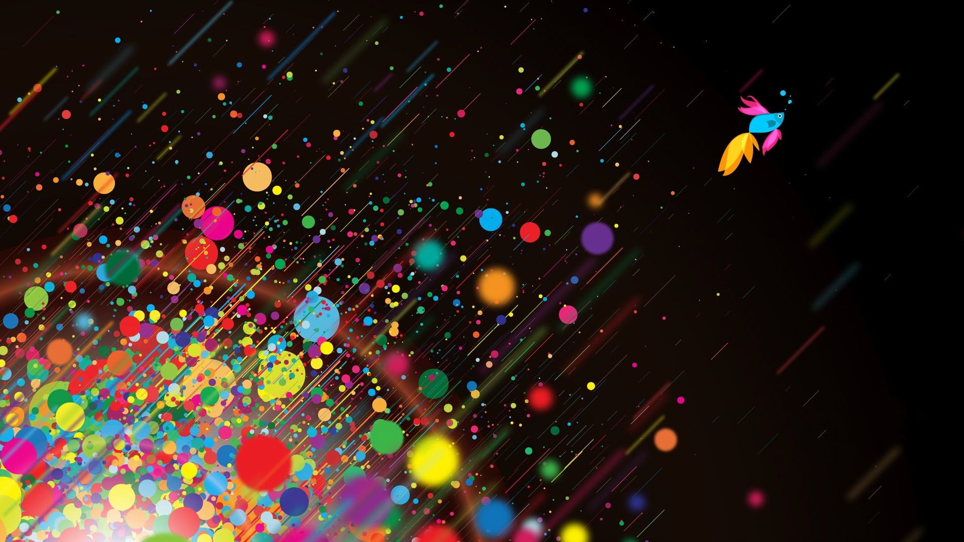 decoration, light, full frame, illuminated, night, multicolored, abstract, drop, dots, motion, close-up, 1080P, circle, multi colored, high angle view, HD Wallpaper