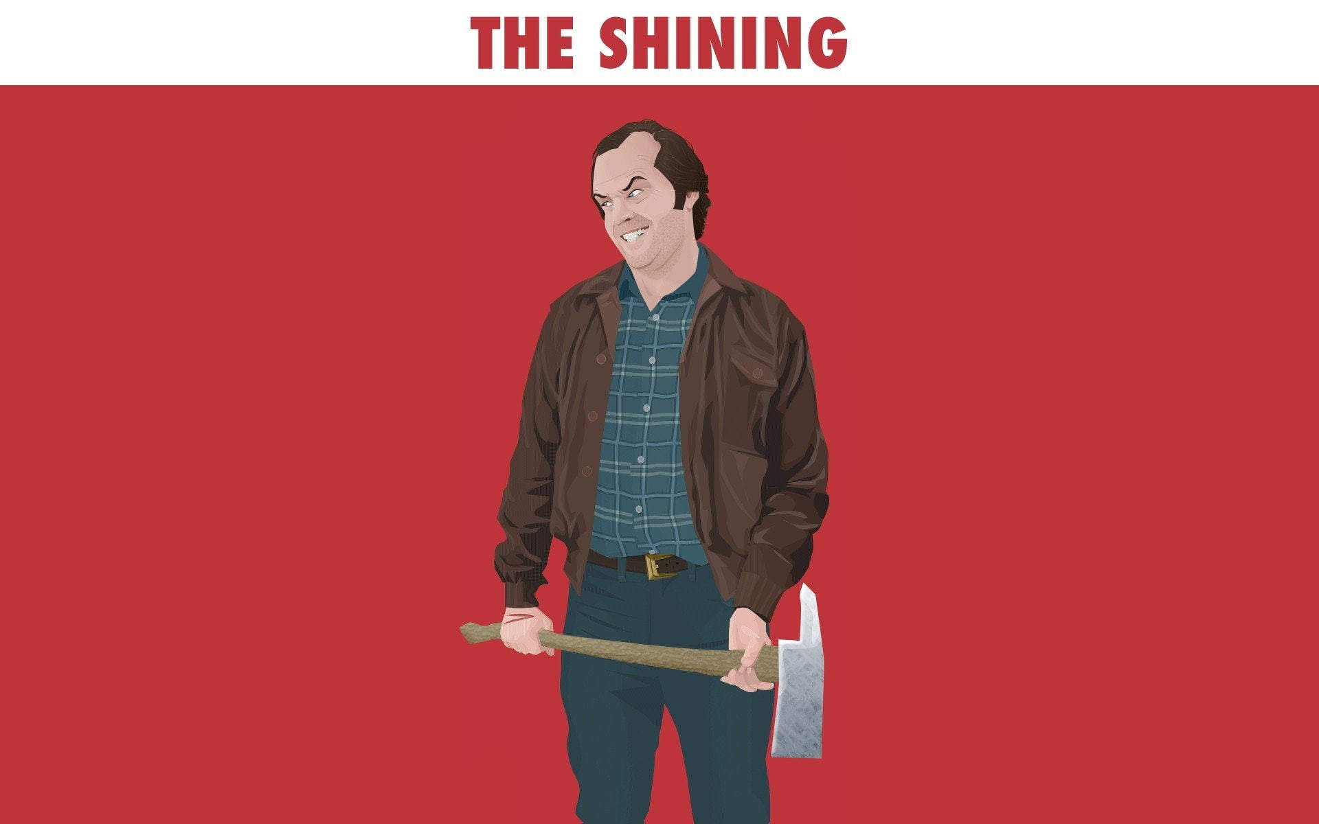 axe, king, stephen, jack, artwork, 1080P, shining, torrance, nicholson, movies, HD Wallpaper