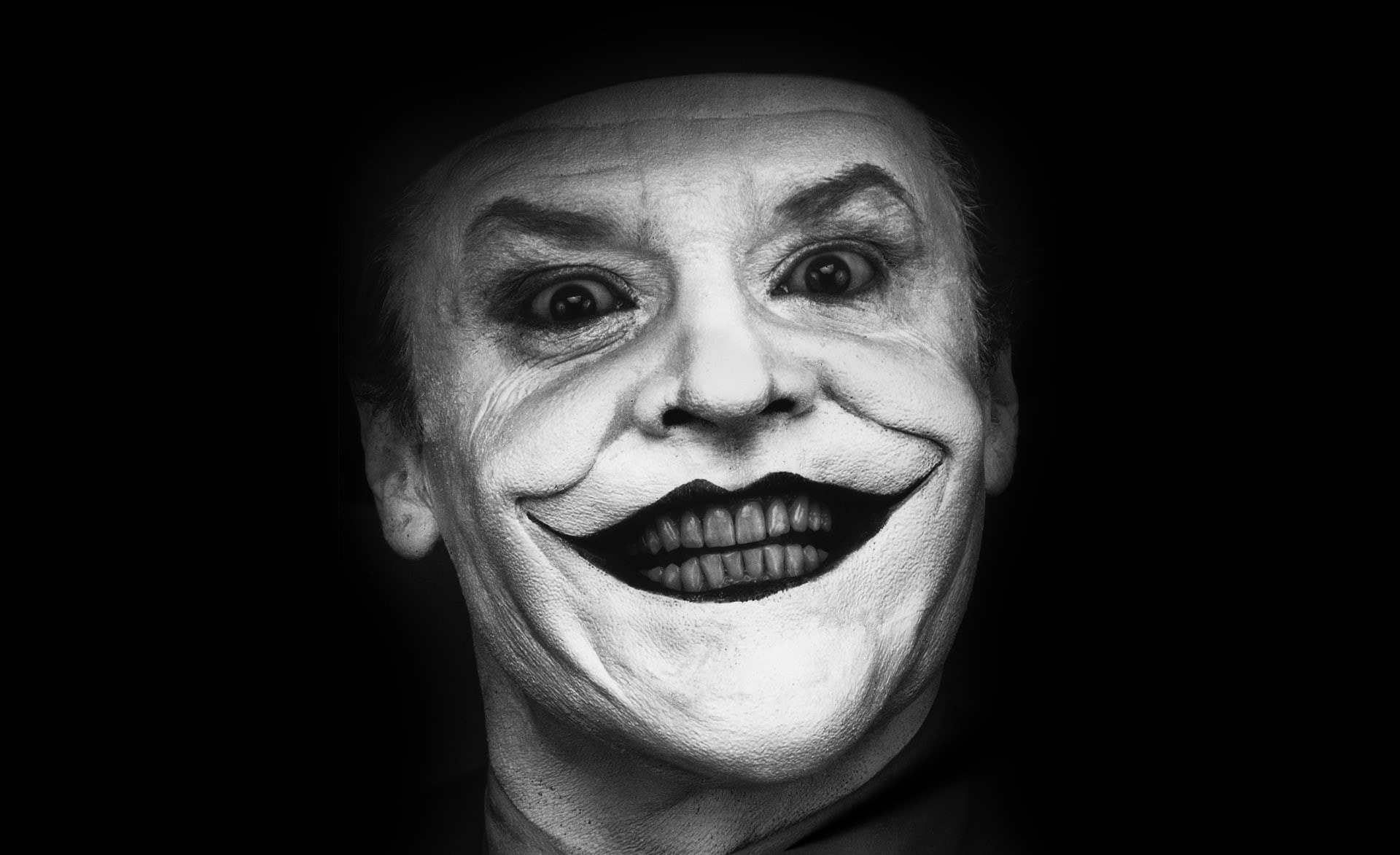 Movies, jack nicholson, the joker, 1080P, Batman, black and white, joker, HD Wallpaper