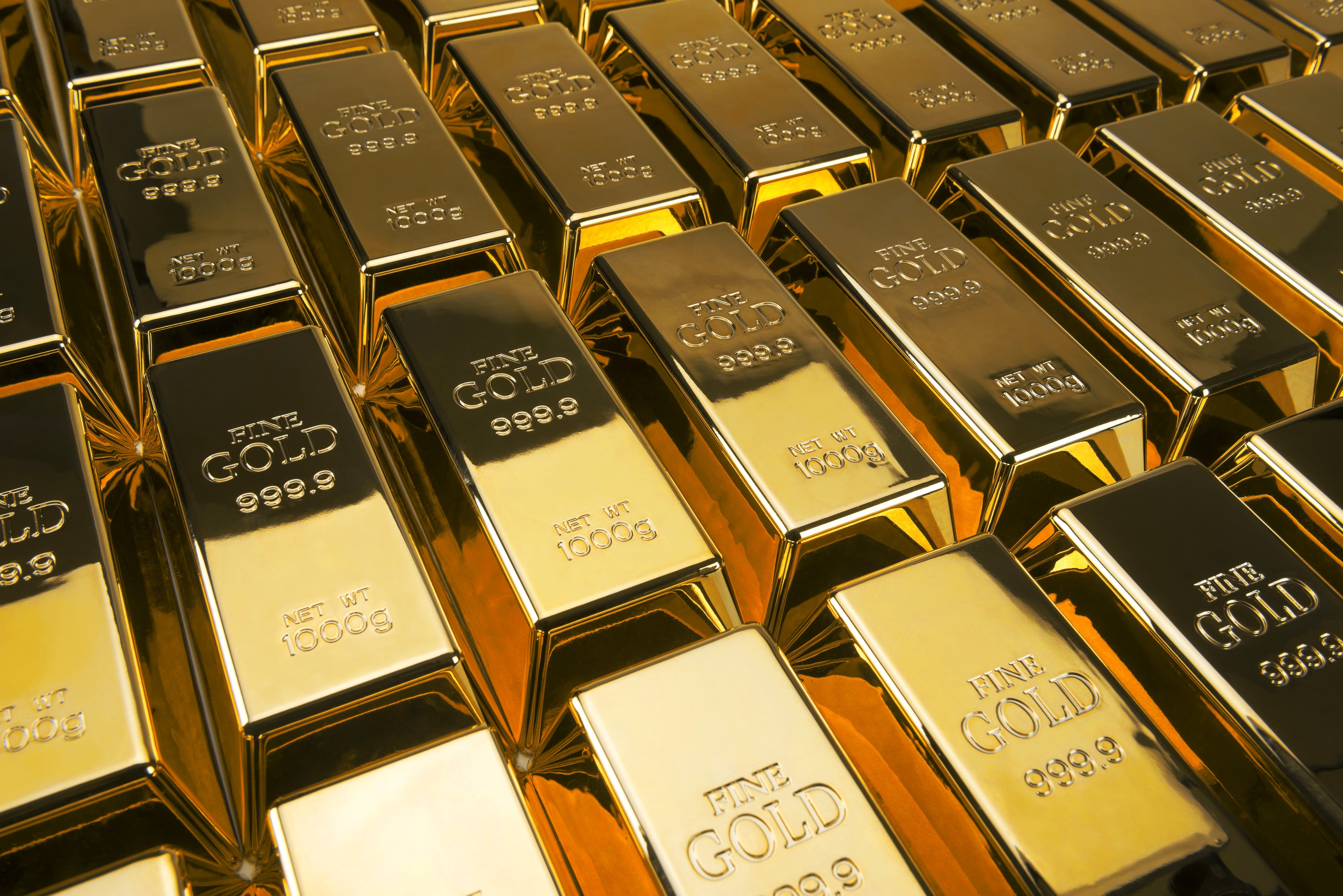 Shine, bars, ingots, 5K, sample, gold, HD Wallpaper