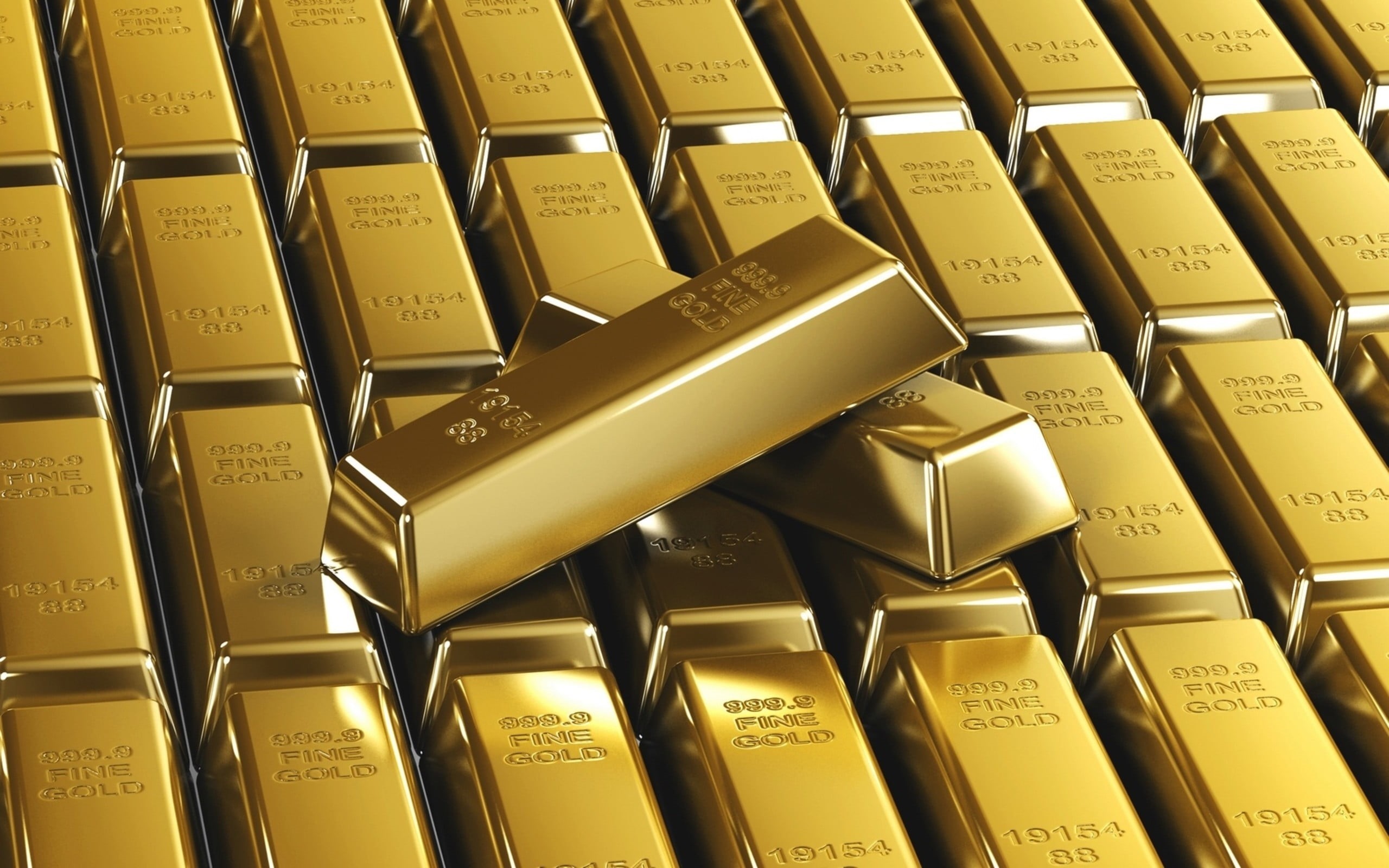 large group of objects, technology, metal, close-up, arrangement, 2K, no people, gold, ingot, backgrounds, in a row, macro, high angle view, abundance, HD Wallpaper