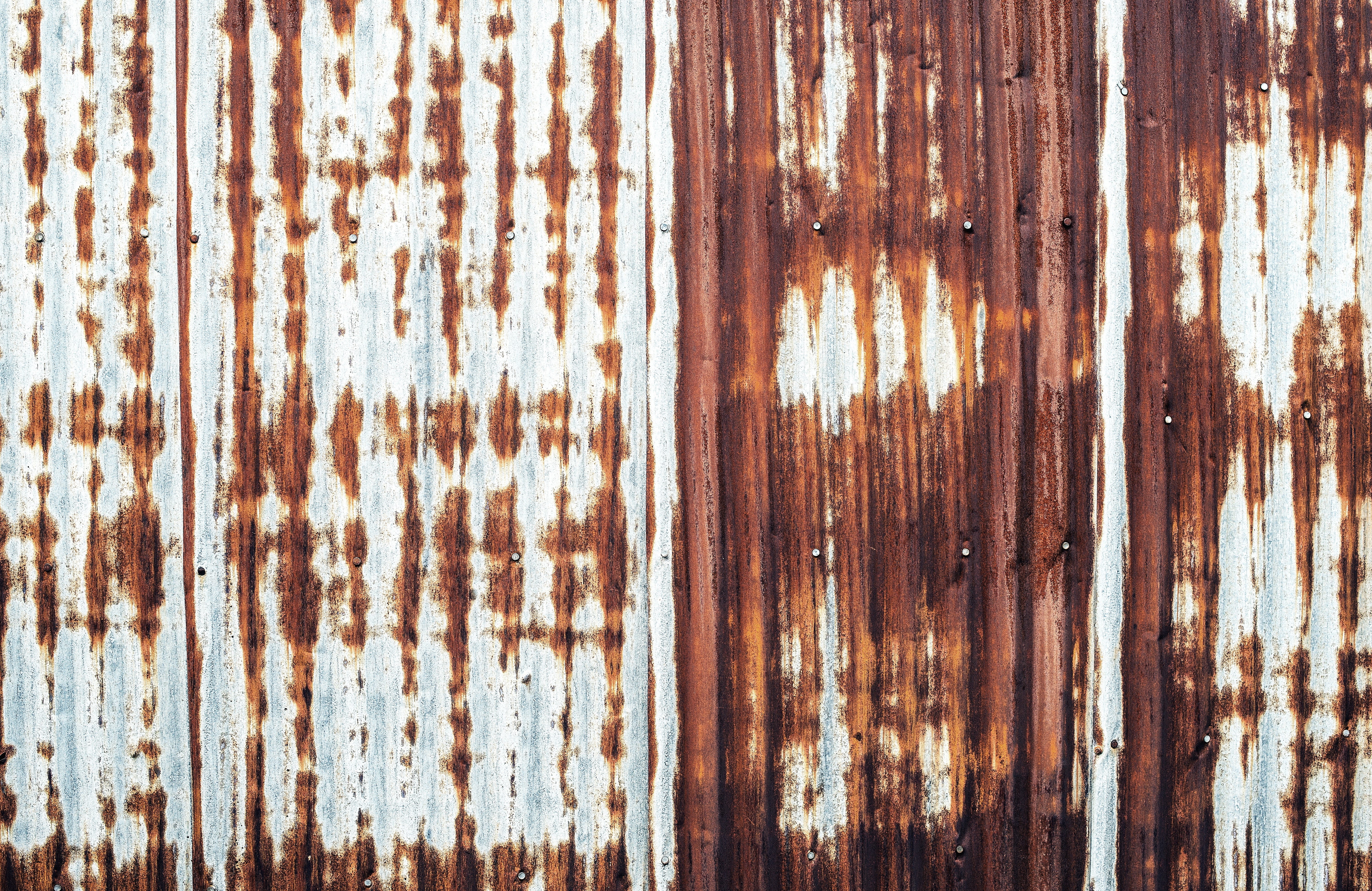 obsolete, vintage, 5K, aged, wall, wood grain, pattern, shack, wall - building feature, damaged, display, metal, blank, backgrounds, sheet metal, no people, HD Wallpaper