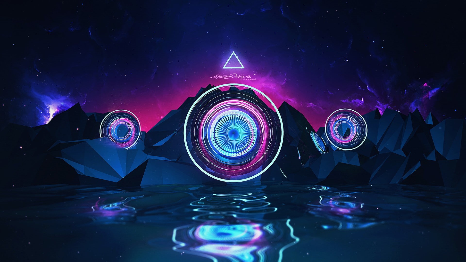 abstract, digital art, Lacza, 1080P, HD Wallpaper