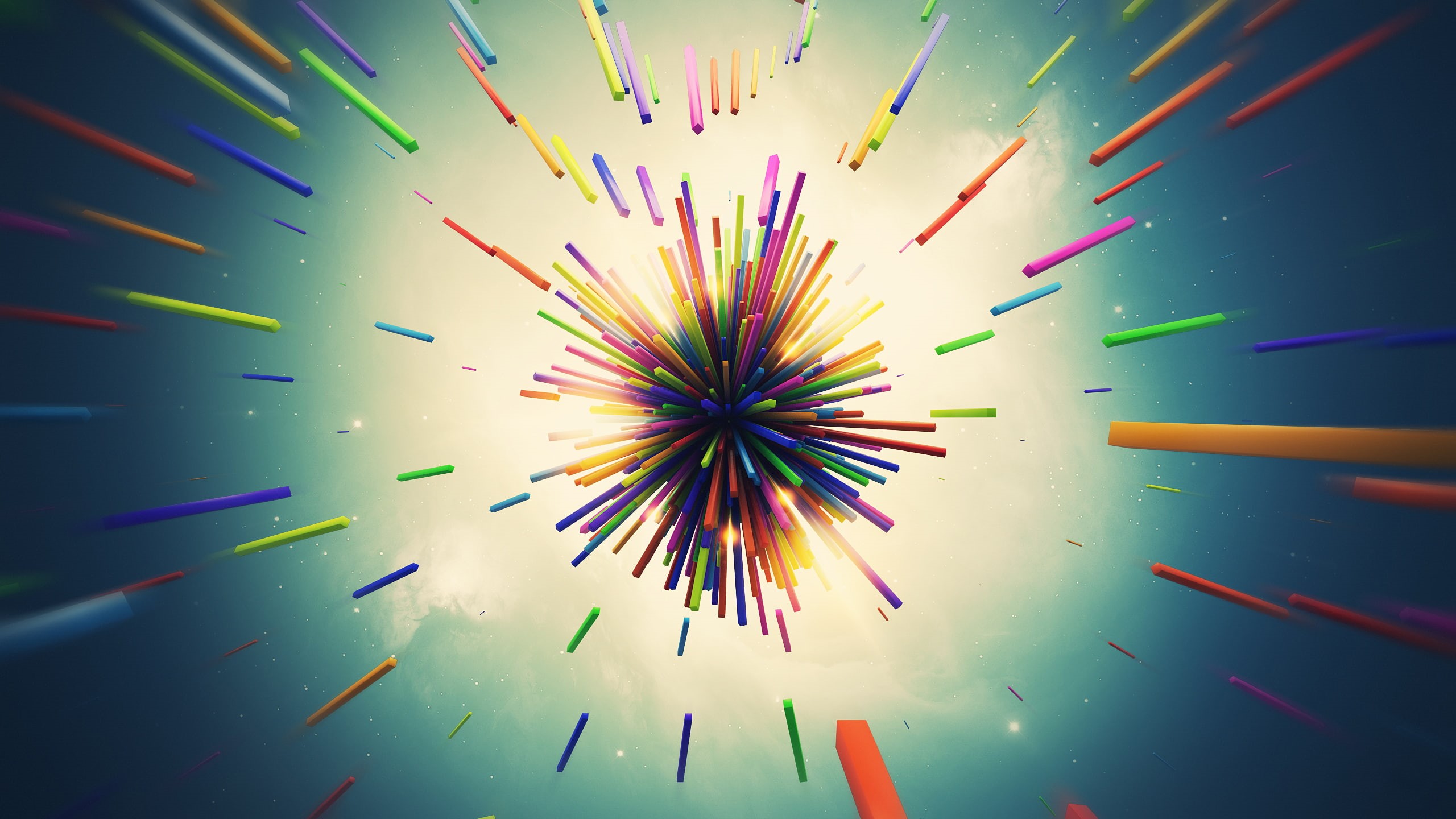 Hq, 2K, Lacza, render, line, Explosion, abstract, HD Wallpaper