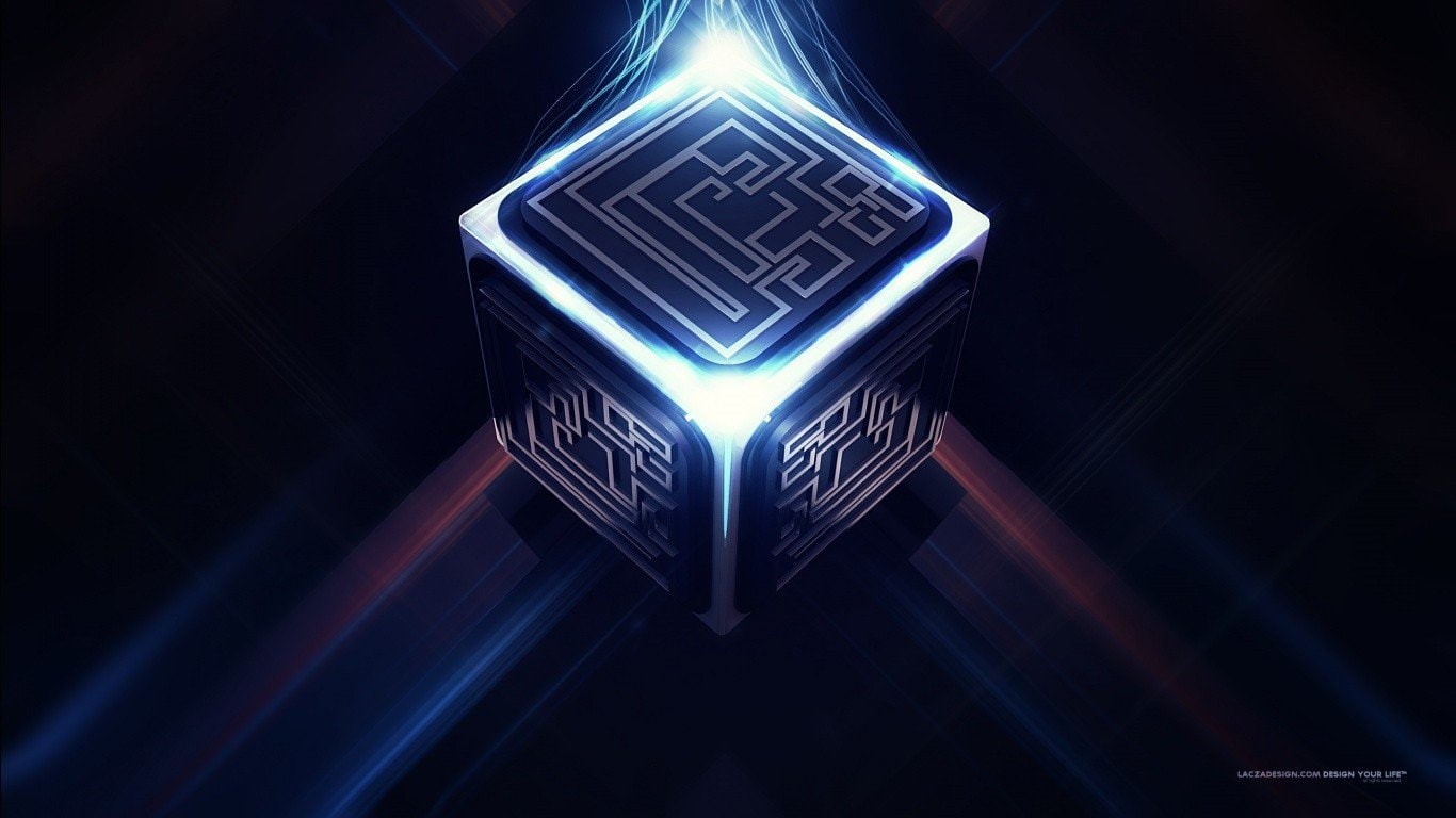 720P, lights lacza cube, HD Wallpaper