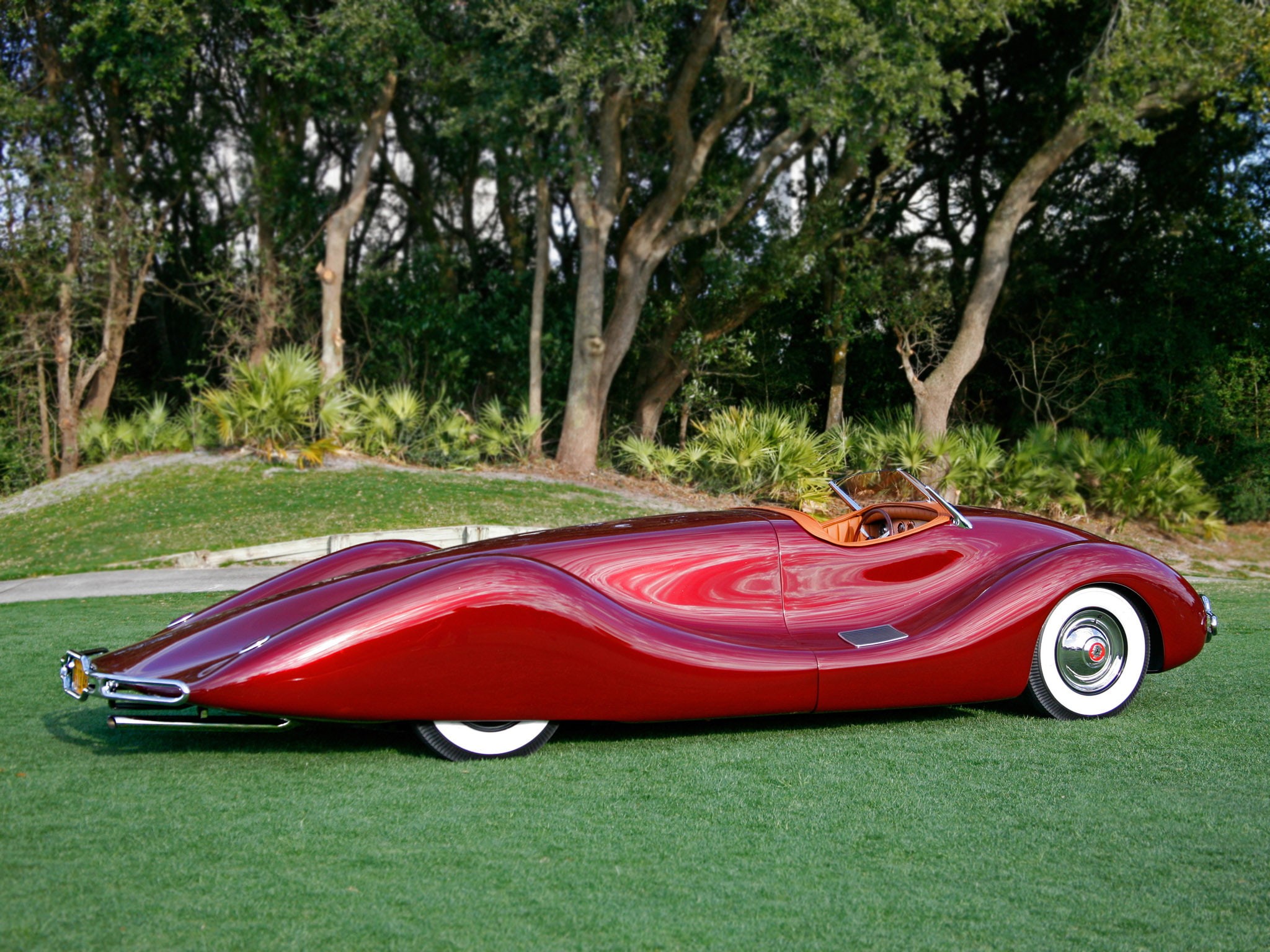 supercar, retro, streamliner, concept, supercars, custom, 1080P, 1949, buick, HD Wallpaper
